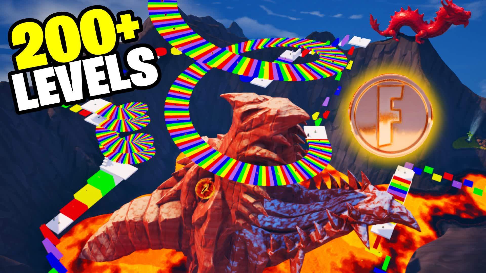 🔥 EASY OBBY LAVA 200 LEVEL PARKOUR 🔥