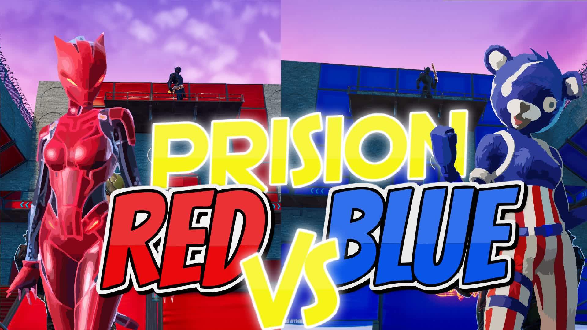 RED💂🏼‍♀️VS👮🏼‍♀️BLUE 🧱 PRISION 🧱