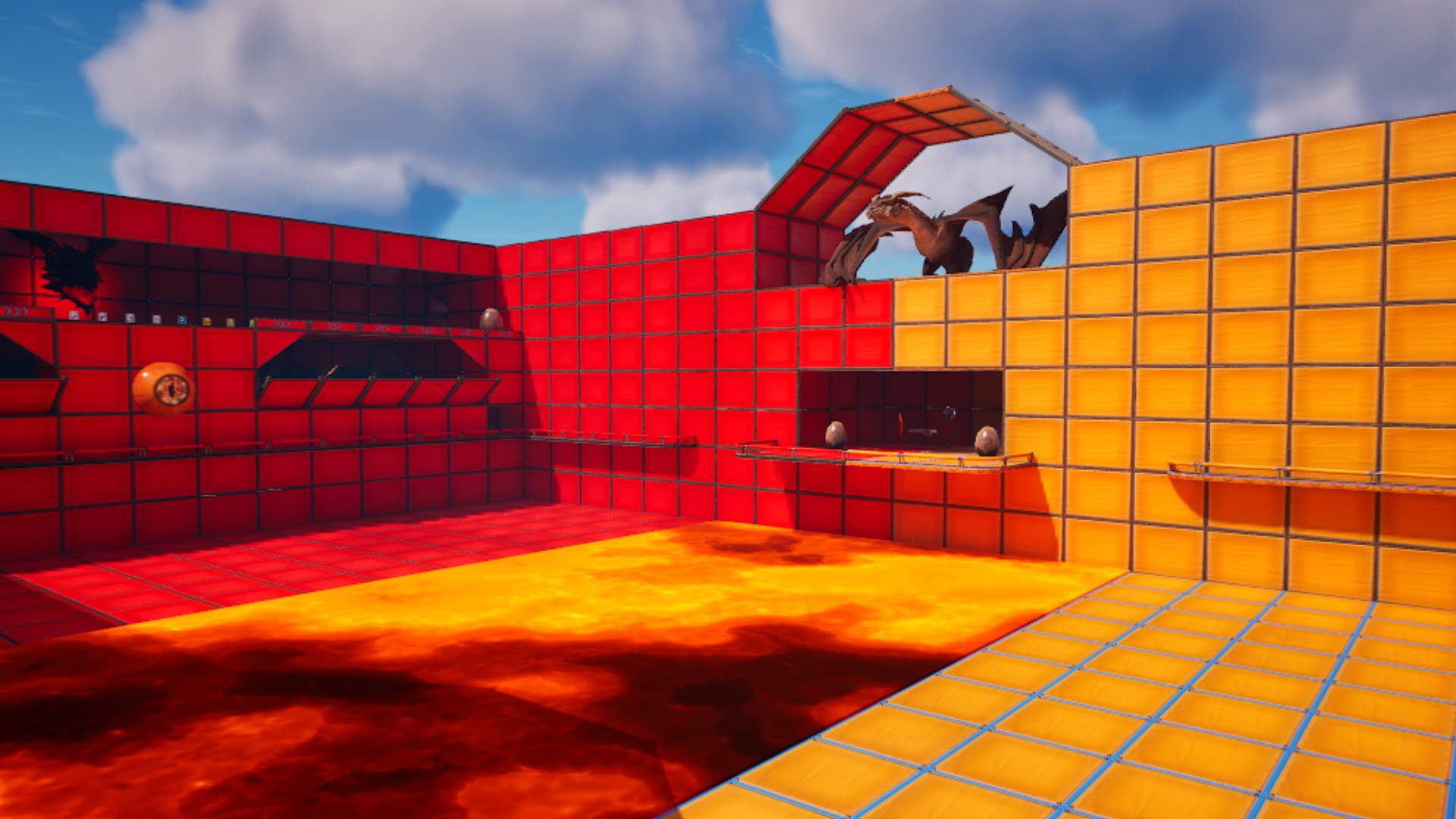 🌋 RED VS YELLOW - THE FLOOR IS LAVA 🐲