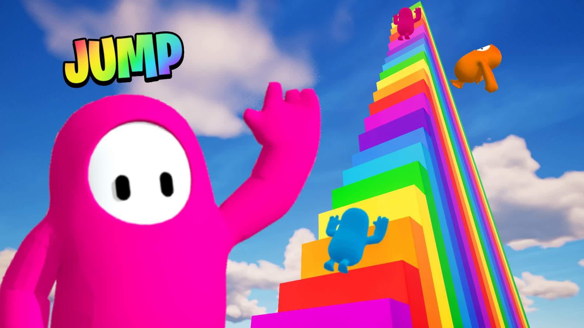 🌈EASY JUMP UP FALLGUYS PARKOUR FUN 🚀