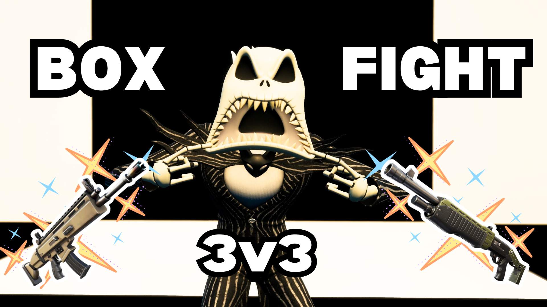 BOX FIGHT 3v3 - BLACK AND WHITE