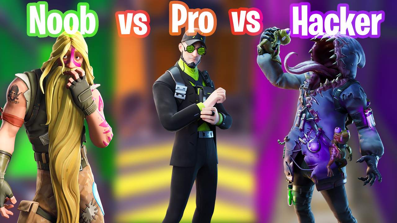 NOOB VS PRO VS HACKER DEATHRUN