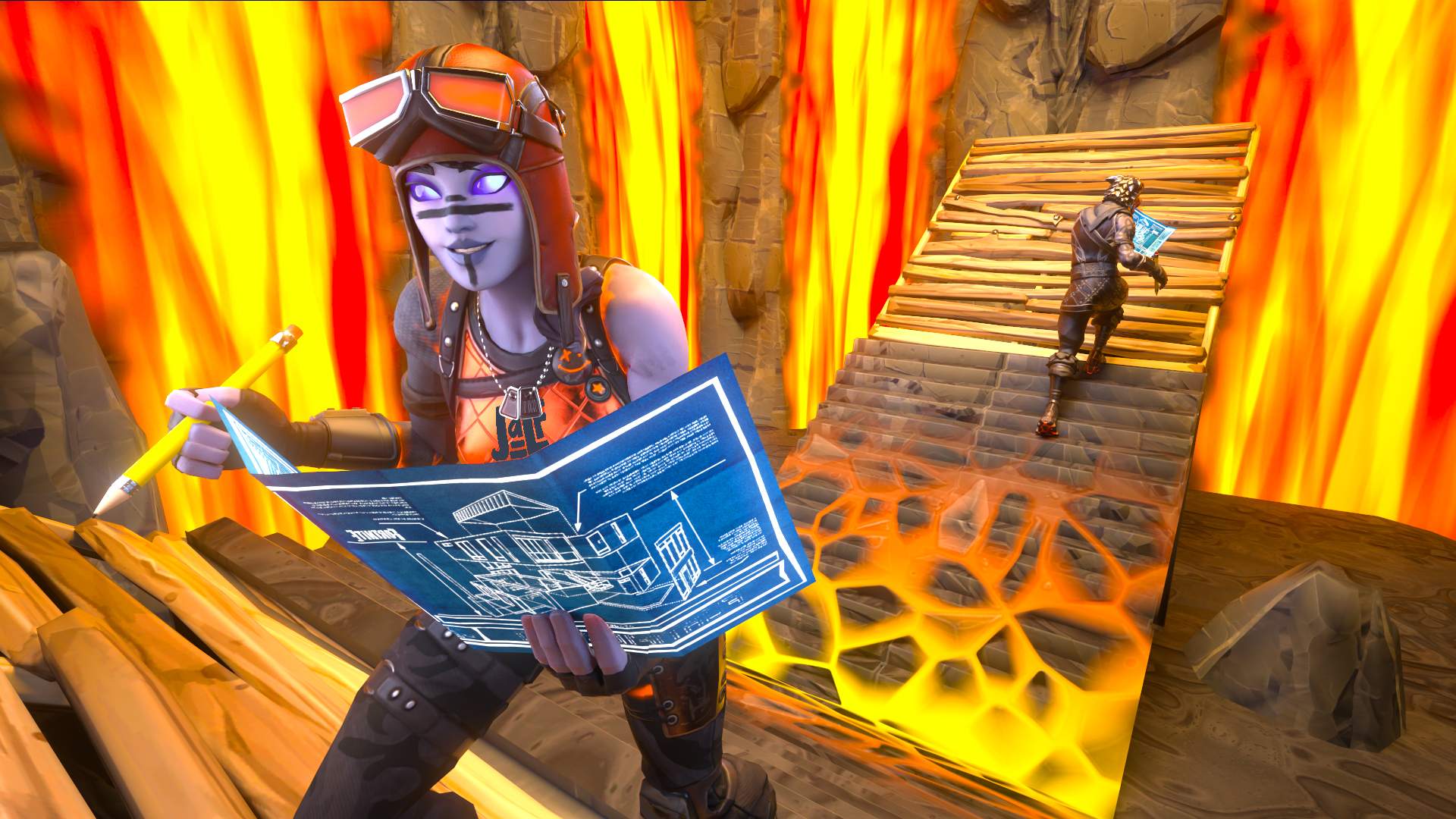 BUILD FIGHT 1V1 - THE VOLCANO