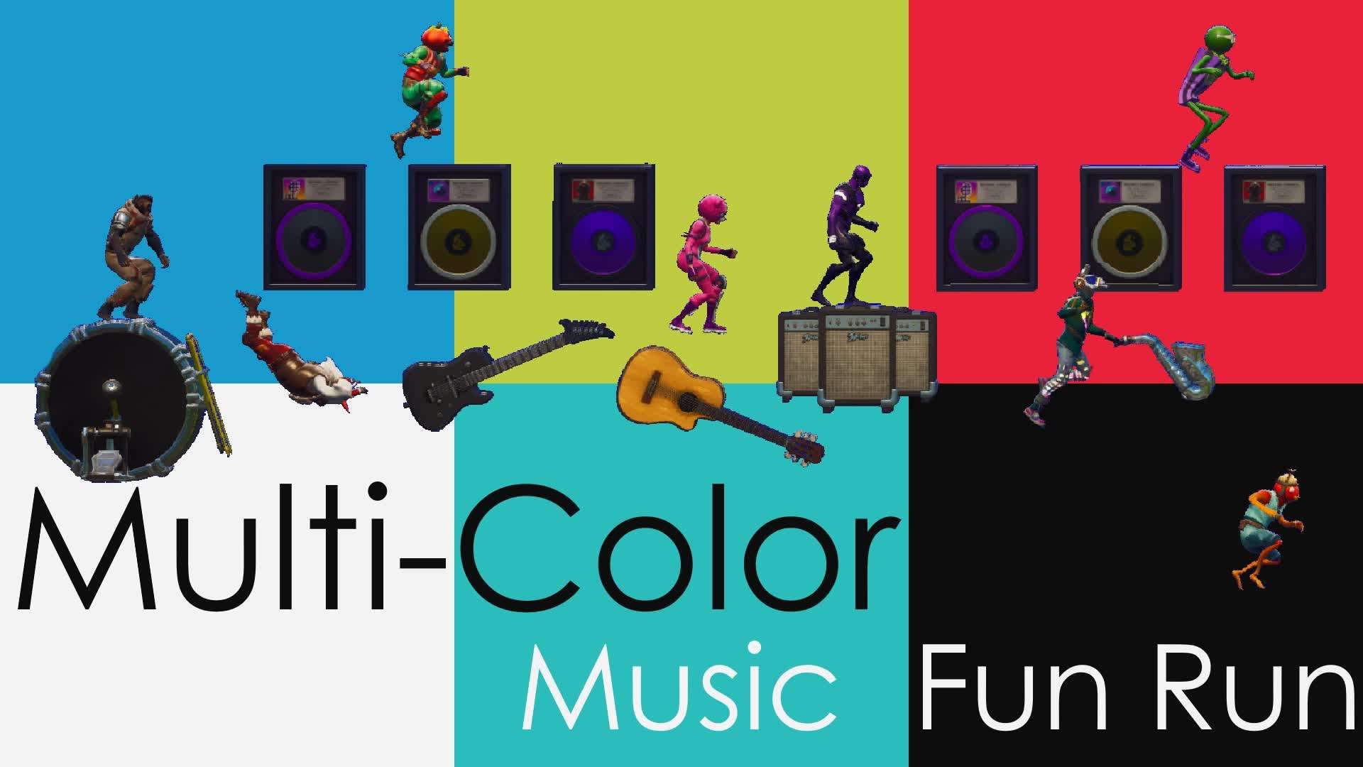 💥MULTICOLOR MUSIC FUN RUN 💥سباق الموت