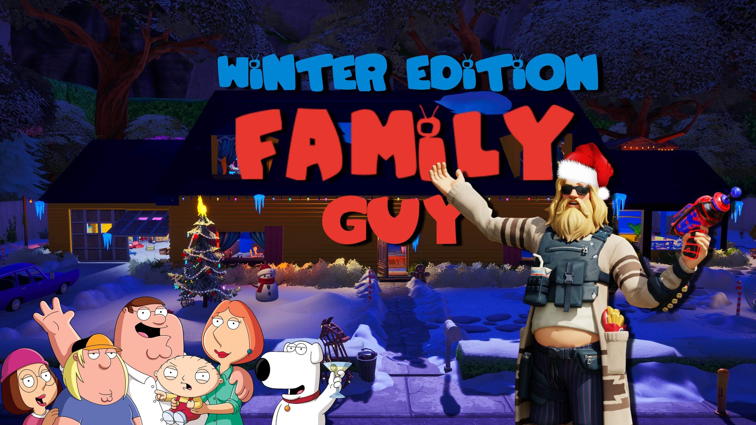 🎄Winter Family Guy - Prop Hunt🏠