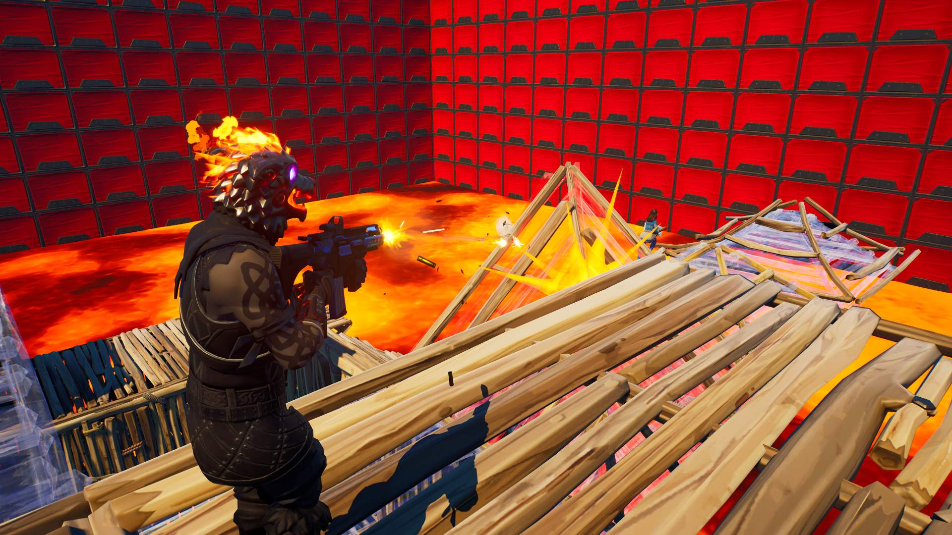 THE FLOOR IS LAVA - BUILD FIGHT ARENA