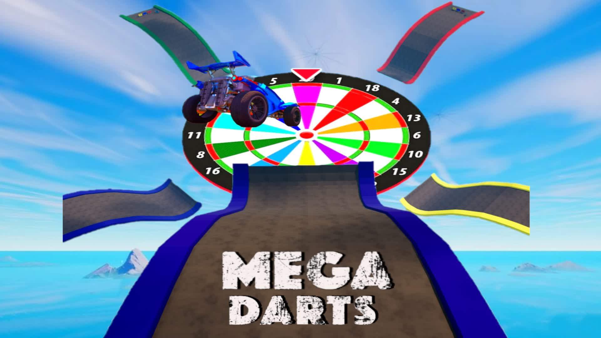 🚘 MEGA DARTS 🎯 [🔴vs🔵vs💛 vs💚]