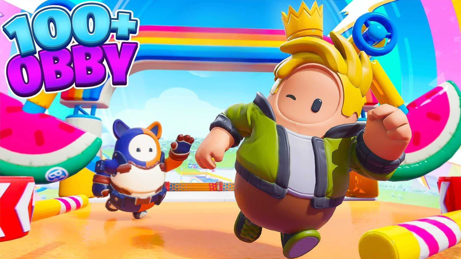 🏆LEVEL 100+ OBBY VERY EASY PARKOUR 🏆