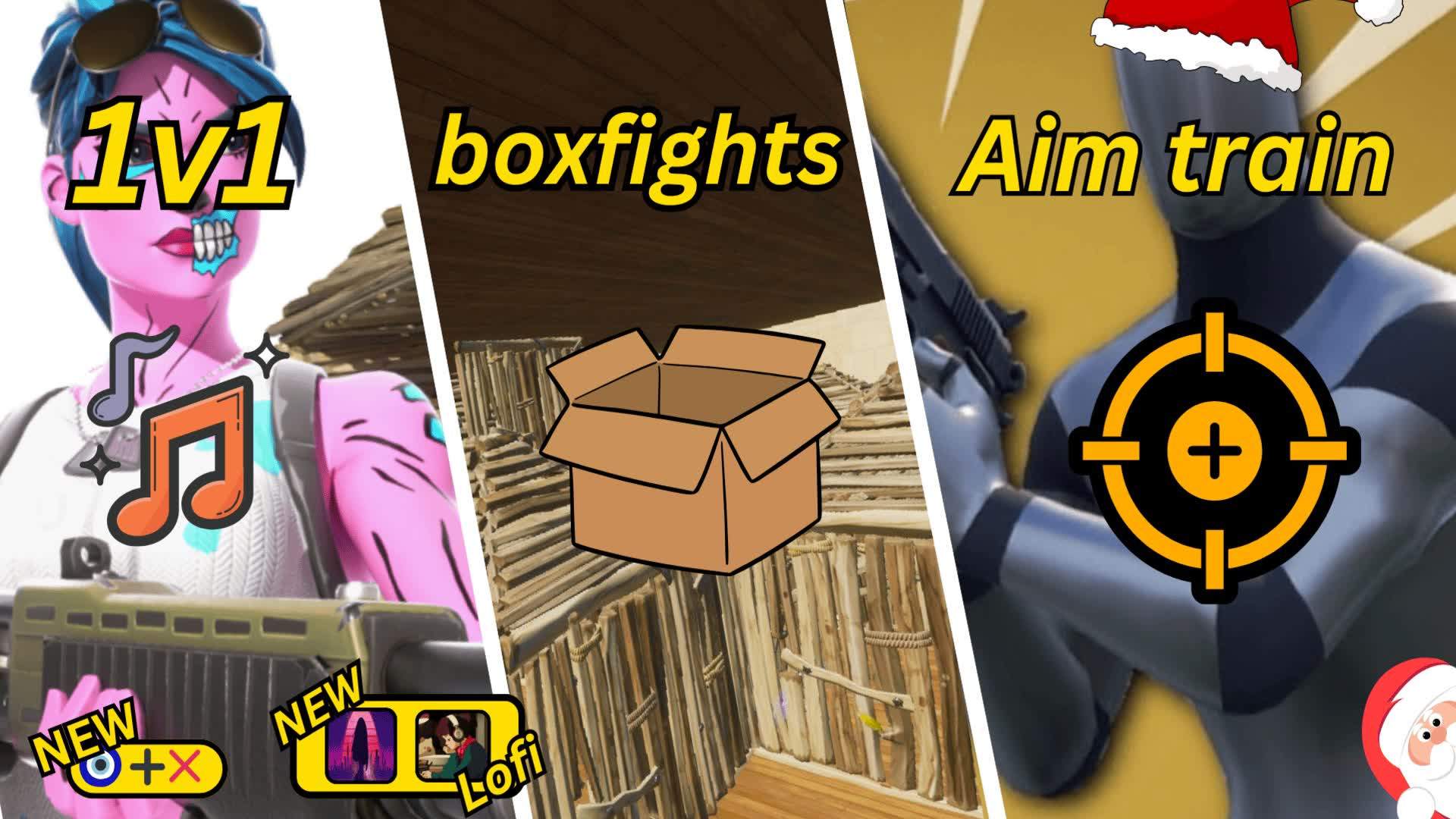 1v1 build fight-Boxfights📦-Aim train🎯