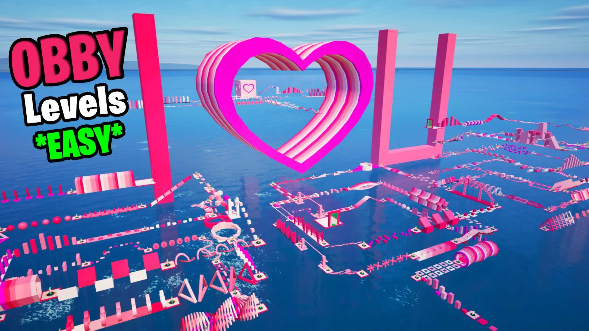 EASY VALENTINE OBBY PARKOUR 160+ 💖
