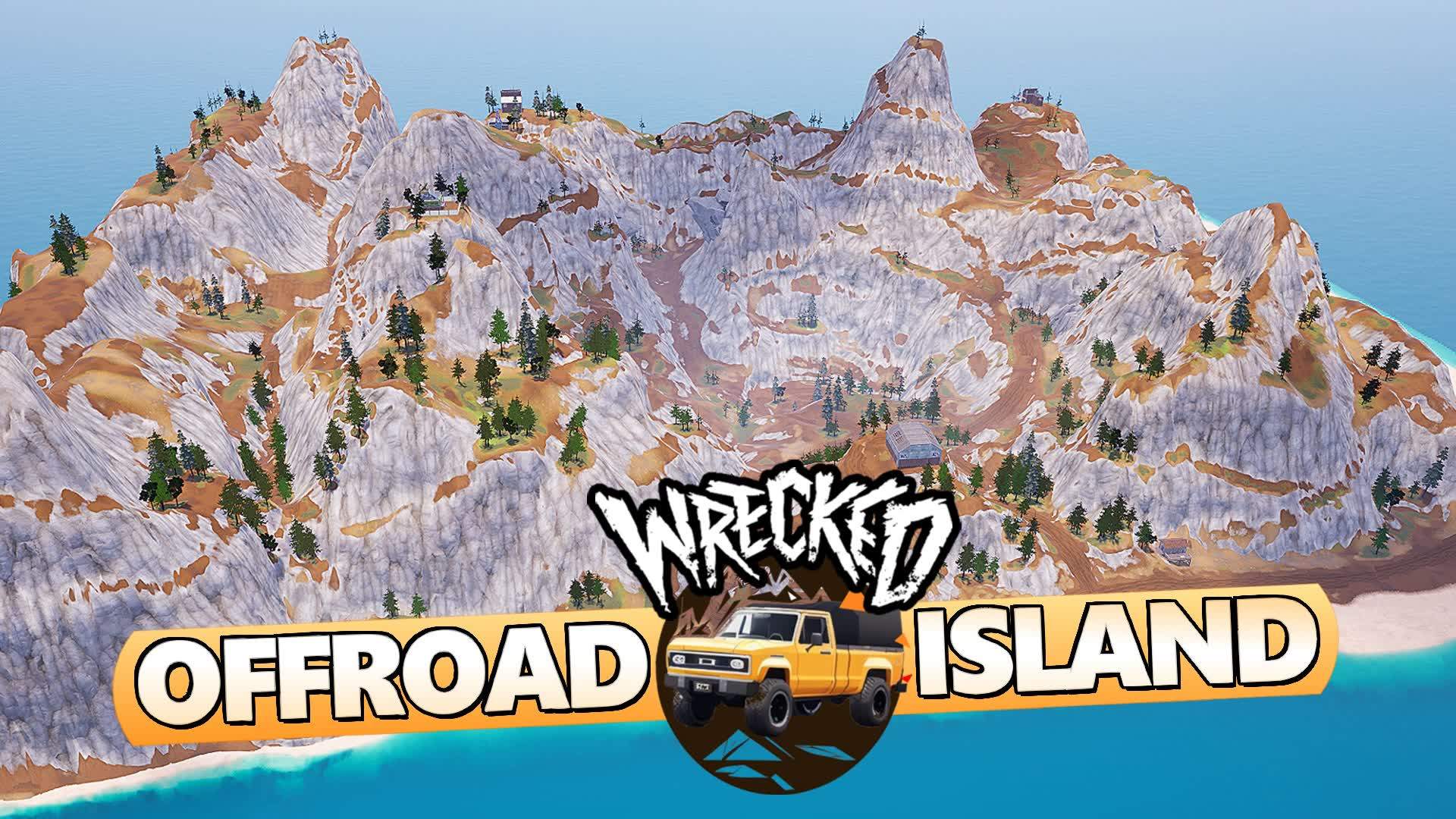 Offroad Wrecked 4x4 Trucks Pit Island