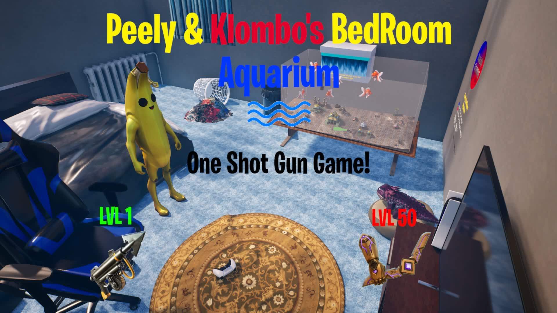 Peely & Klombo's BedRoom Aquarium!