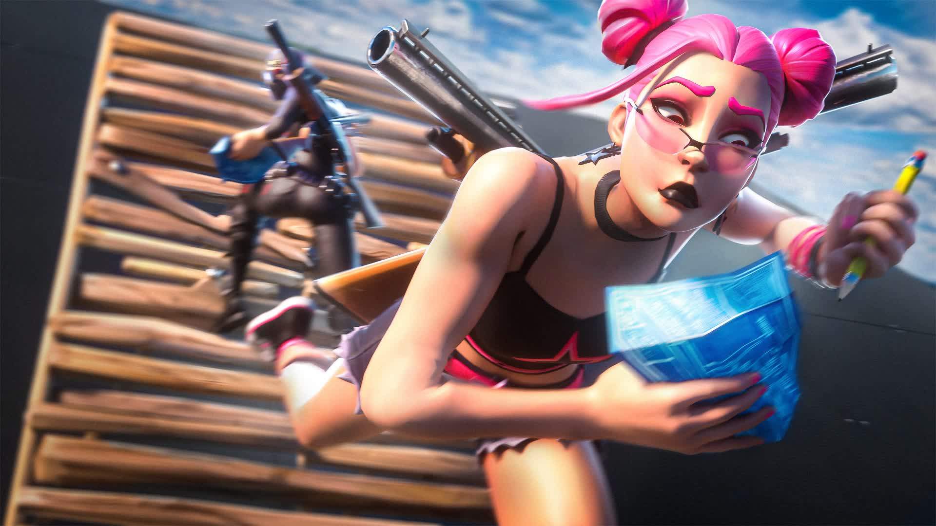 1v1 Build Fight 戦い تحداني بالبناء🎯