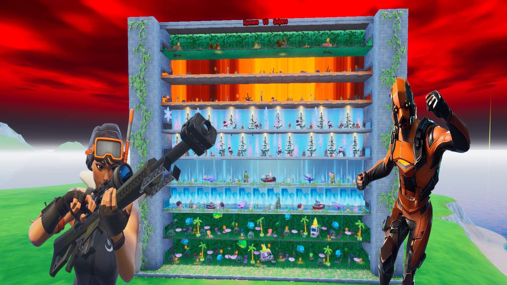 Fortnite Seasons Snipers VS Runners 3.0