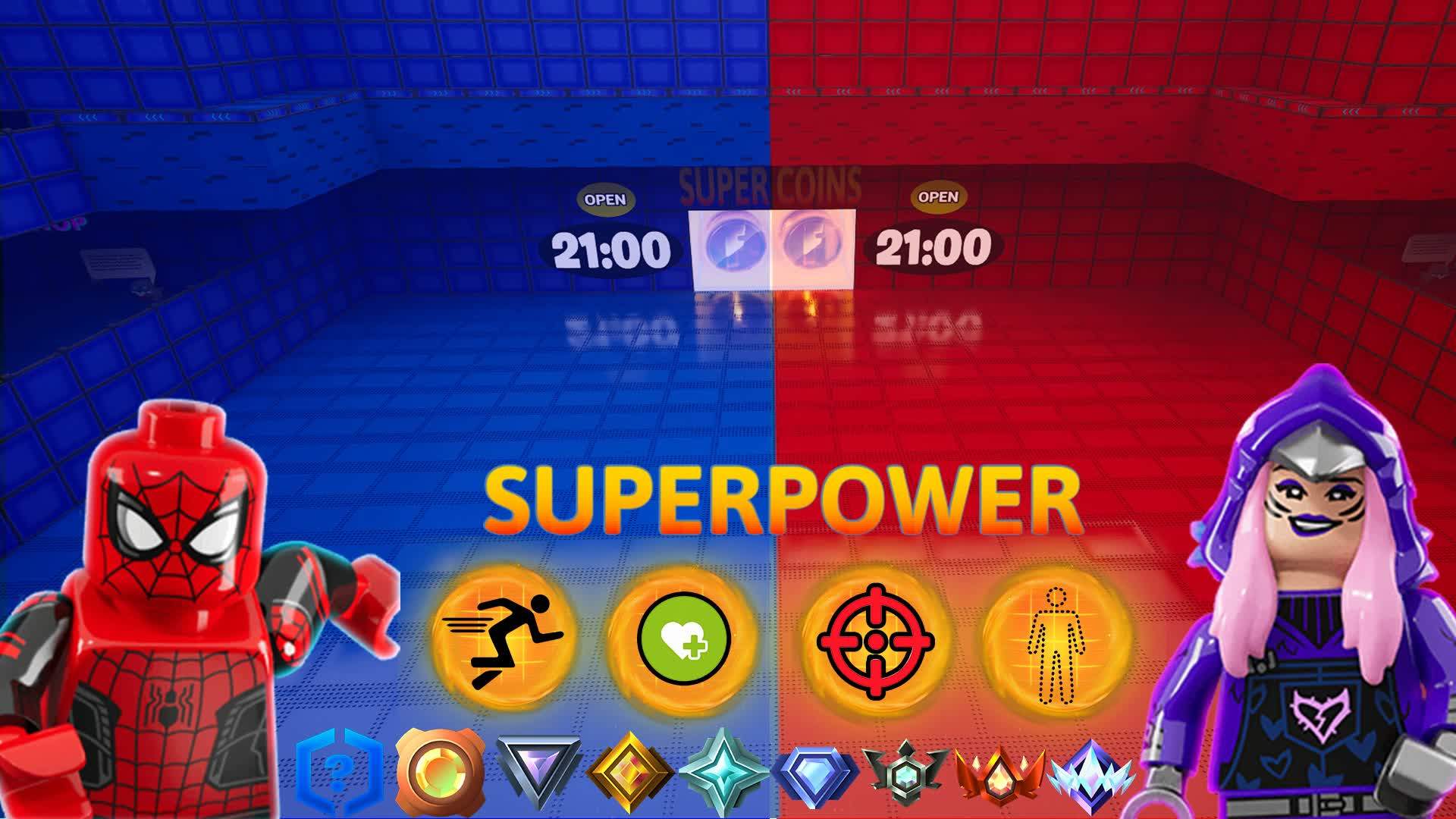 SUPERPOWER 🔴 RED VS BLUE 🔵 EPIC BATTLE