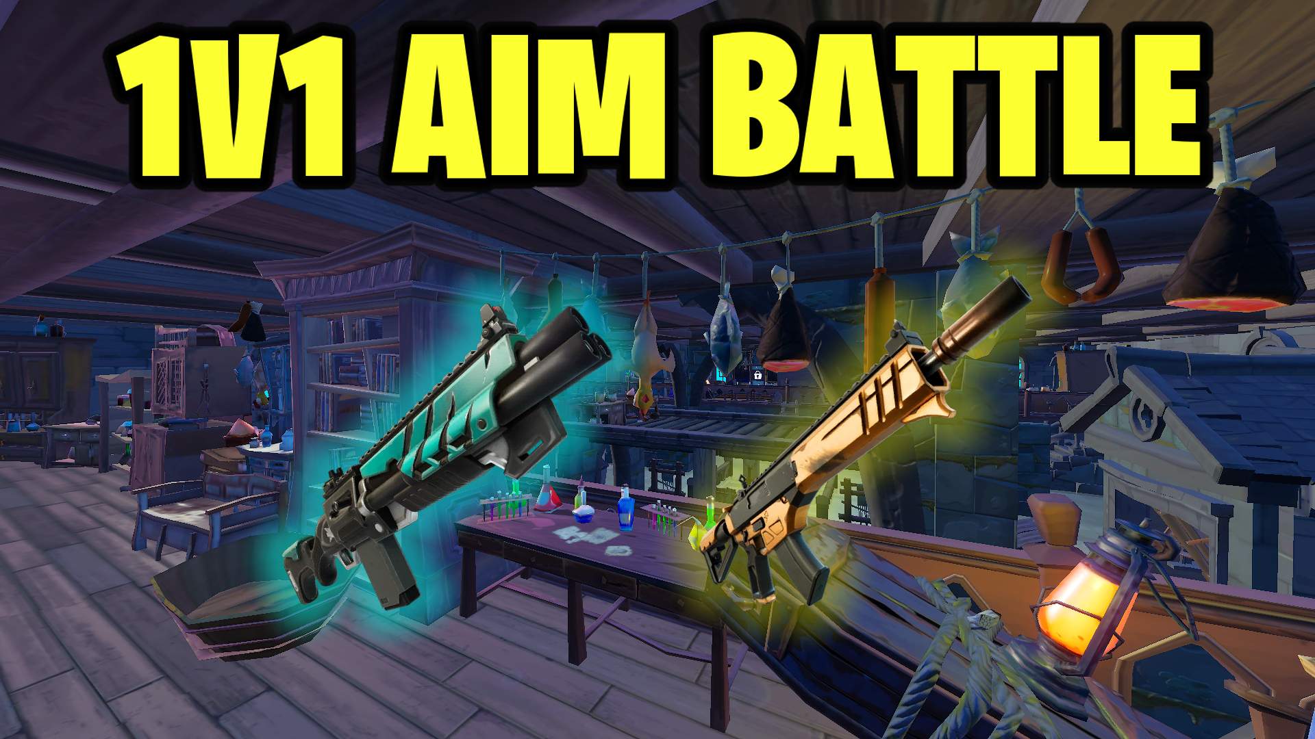 1V1 AIM BATTLE HAUNTED HOUSE👻