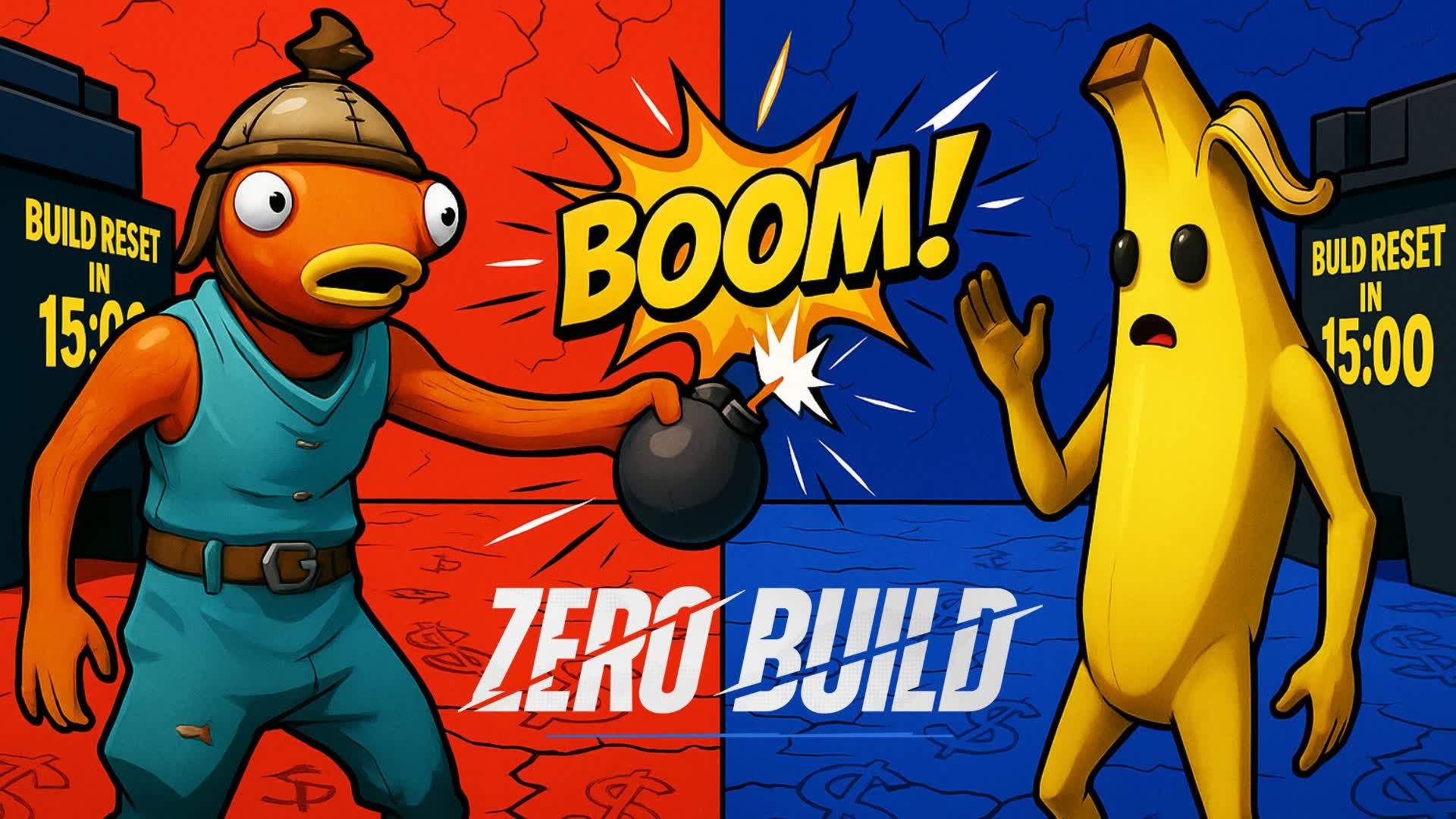 CRAZY RED VS BLUE 🔴🔵 ZERO BUILD