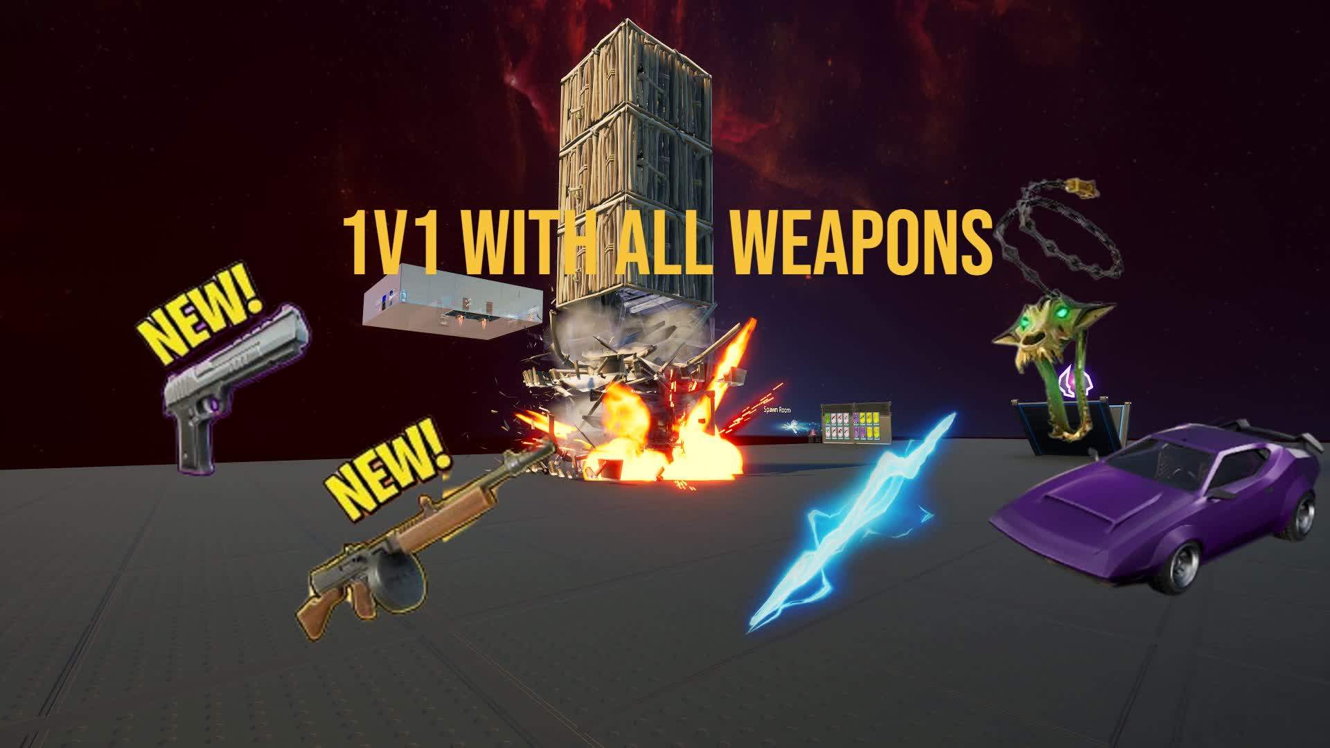 1V1 WITH ALL WEAPONS🔫⚡