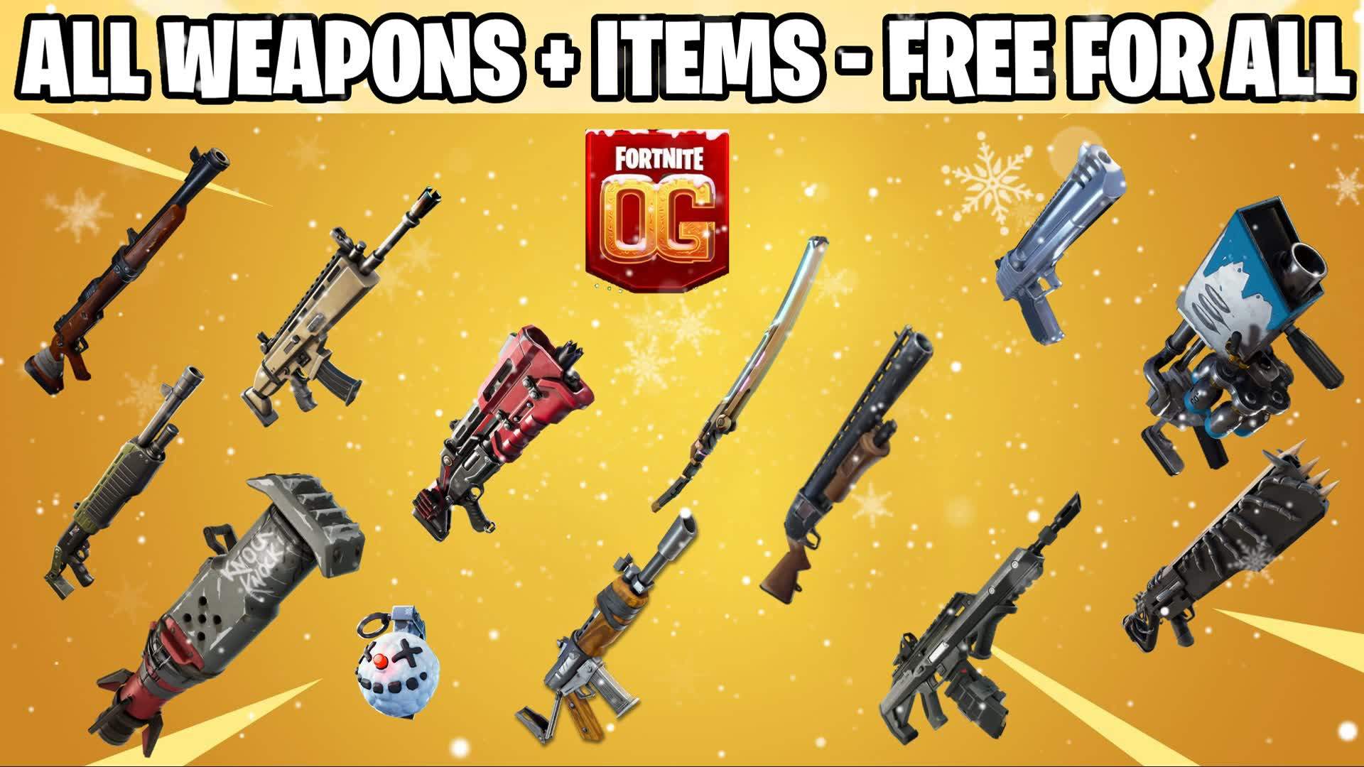 βEVERY WEAPON + ITEMS - FREE FOR ALL β