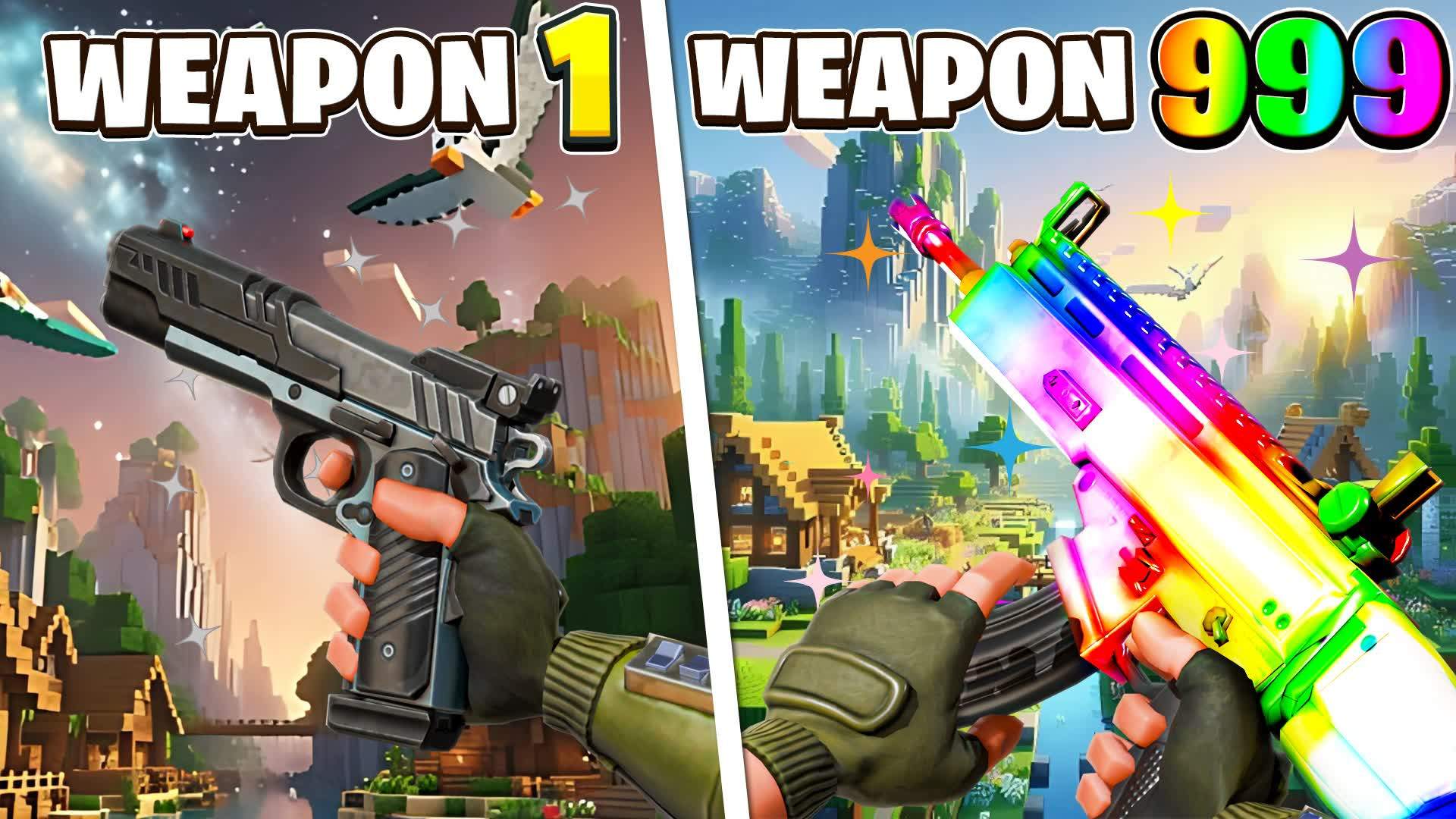 FIRST PERSON BLOCK🌟GUN GAME🔫ONE SHOT🎯