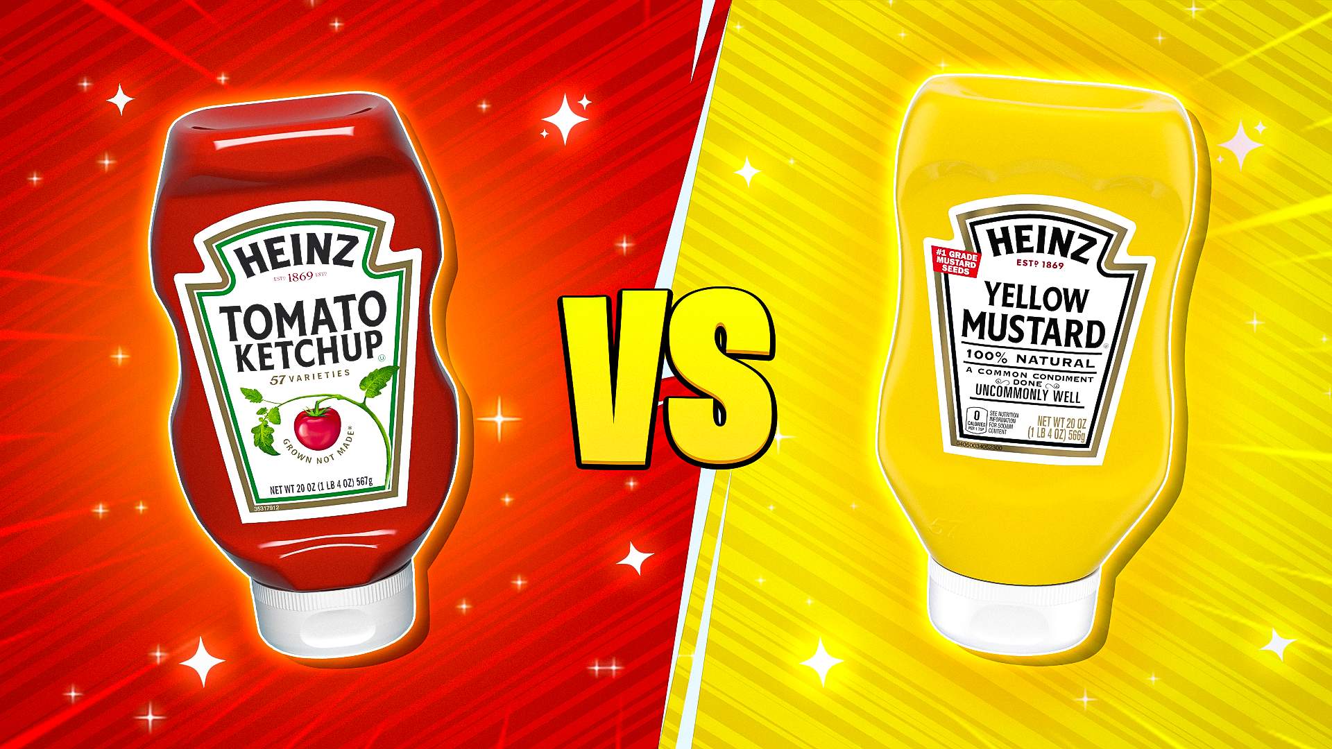 🍅🔴 KETCHUP VS MUSTARD 💛🍅