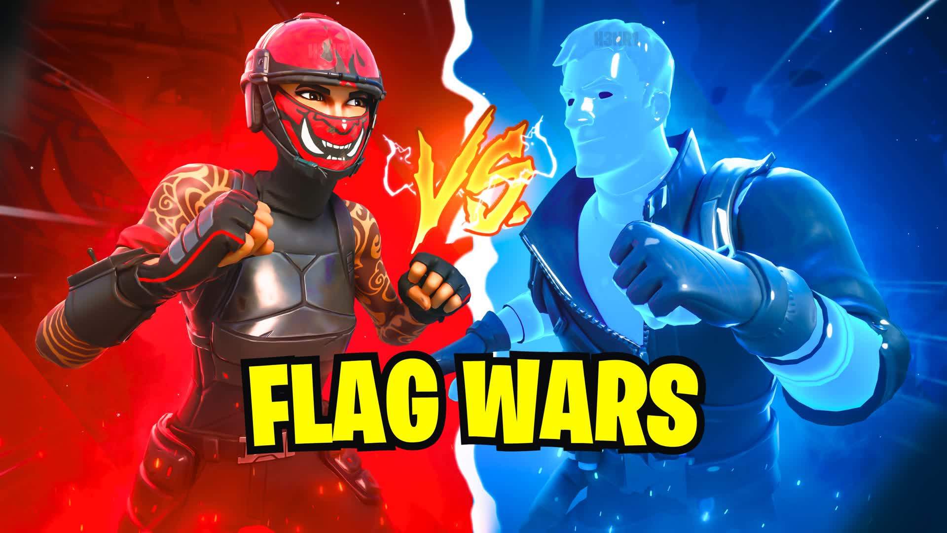 🚩 FLAG WARS 🚩 RED VS BLUE 🔴🔵