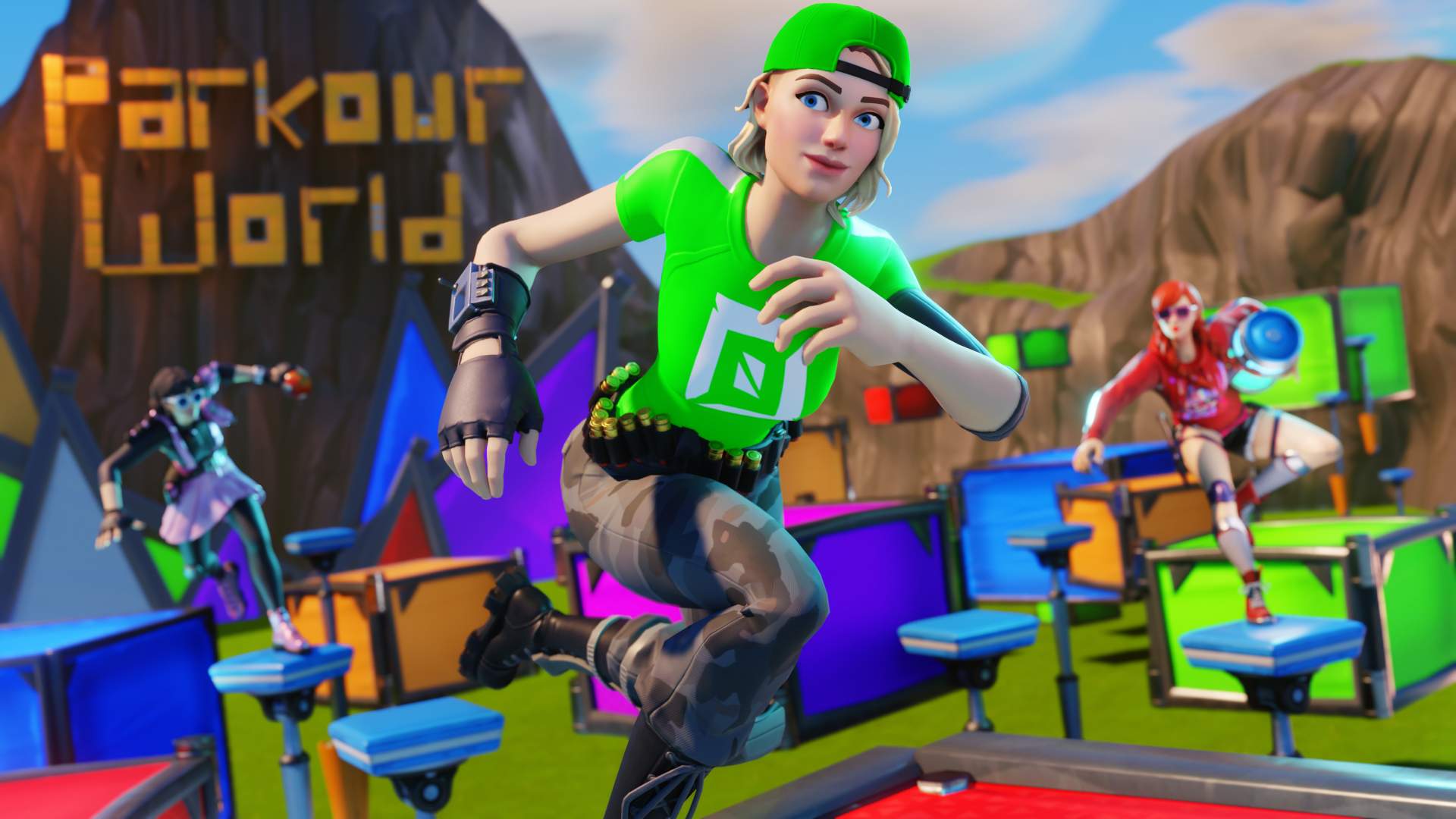 🏃‍♂️PARKOUR WORLD🌎 - 👽ALIEN COURSE!