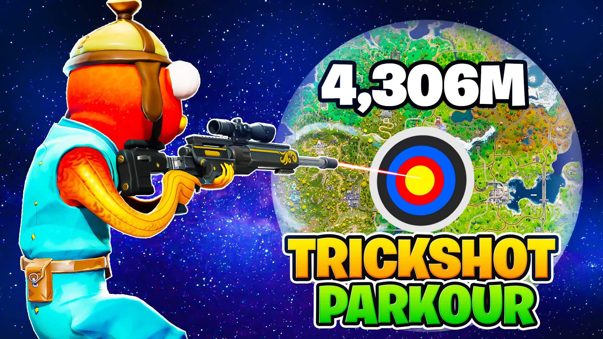 MEGA TRICKSHOT PARKOUR🎯(100 LEVELS)