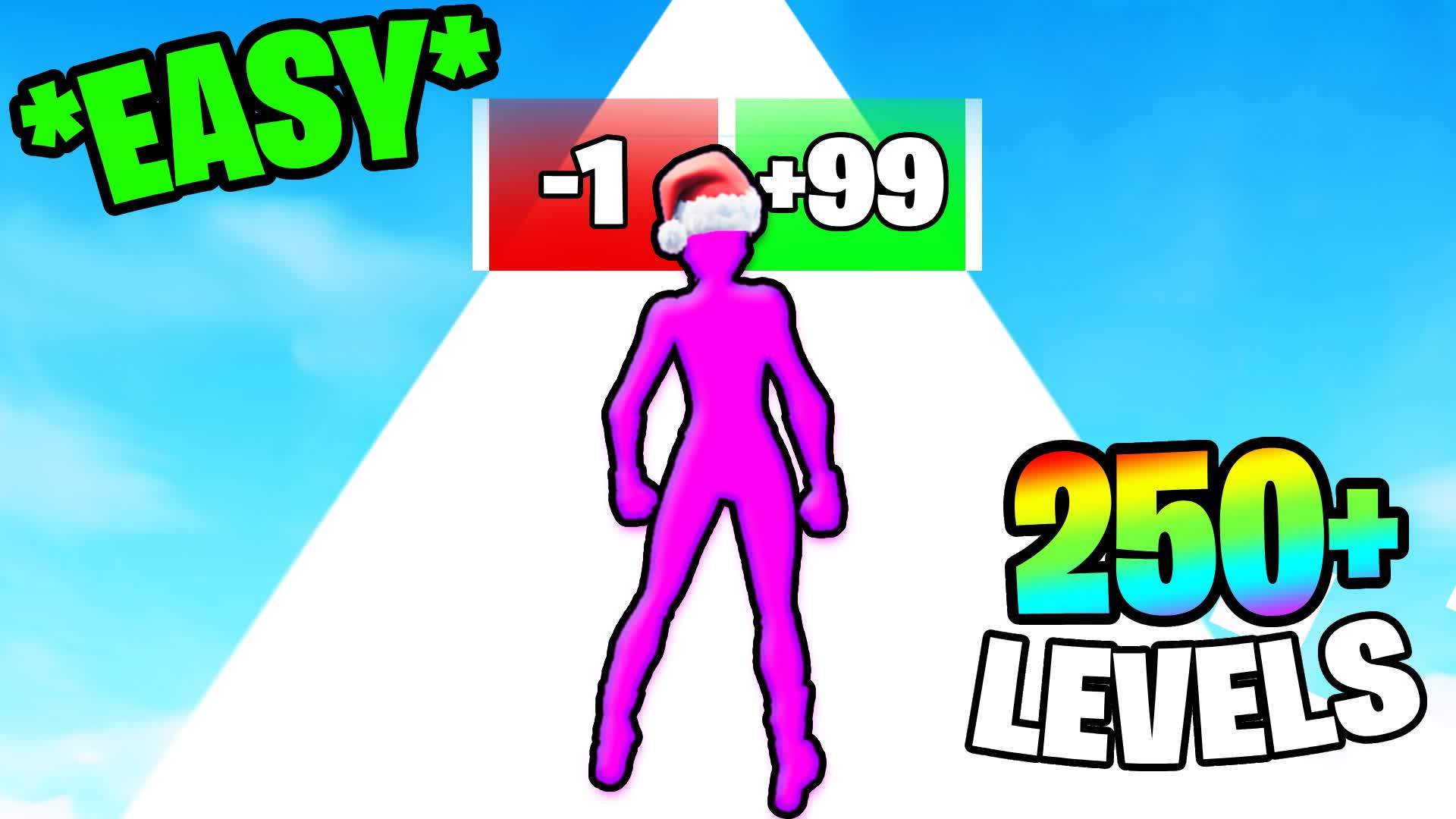 ❄️🌈FUN EASY WINTER OBBY PARKOUR🌈❄️