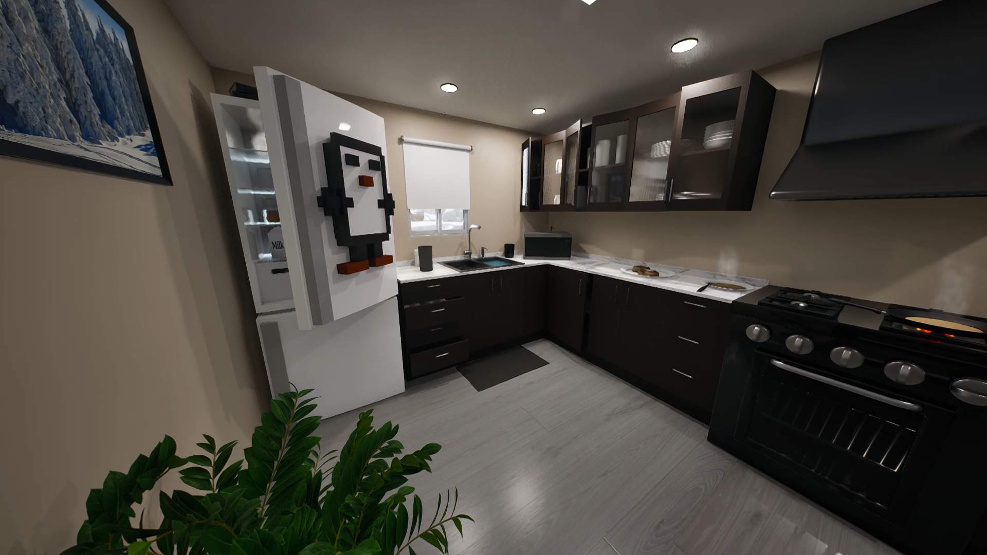 Giant Winter Kitchen