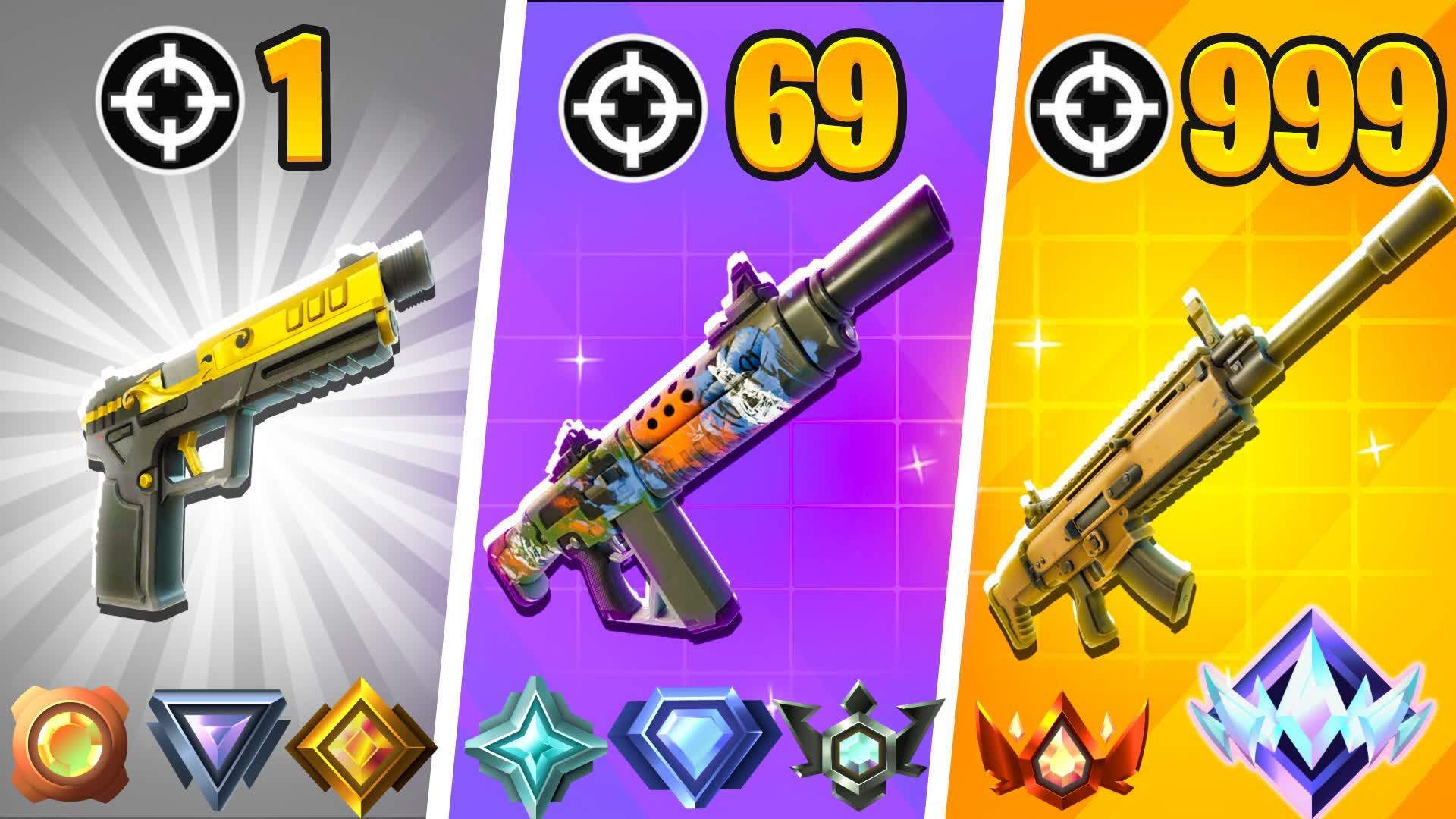 ⭐CRAZY HYPER 🔫 GUN GAME ONE SHOT 🥇