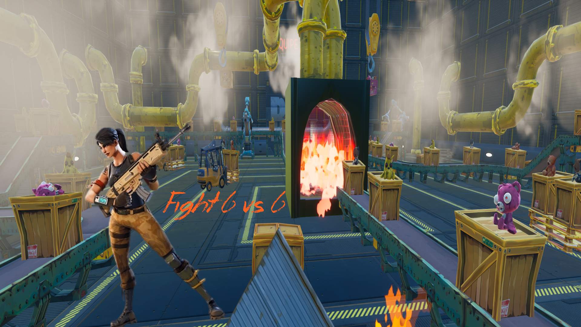 Fight dans l'incinérateur de déchets