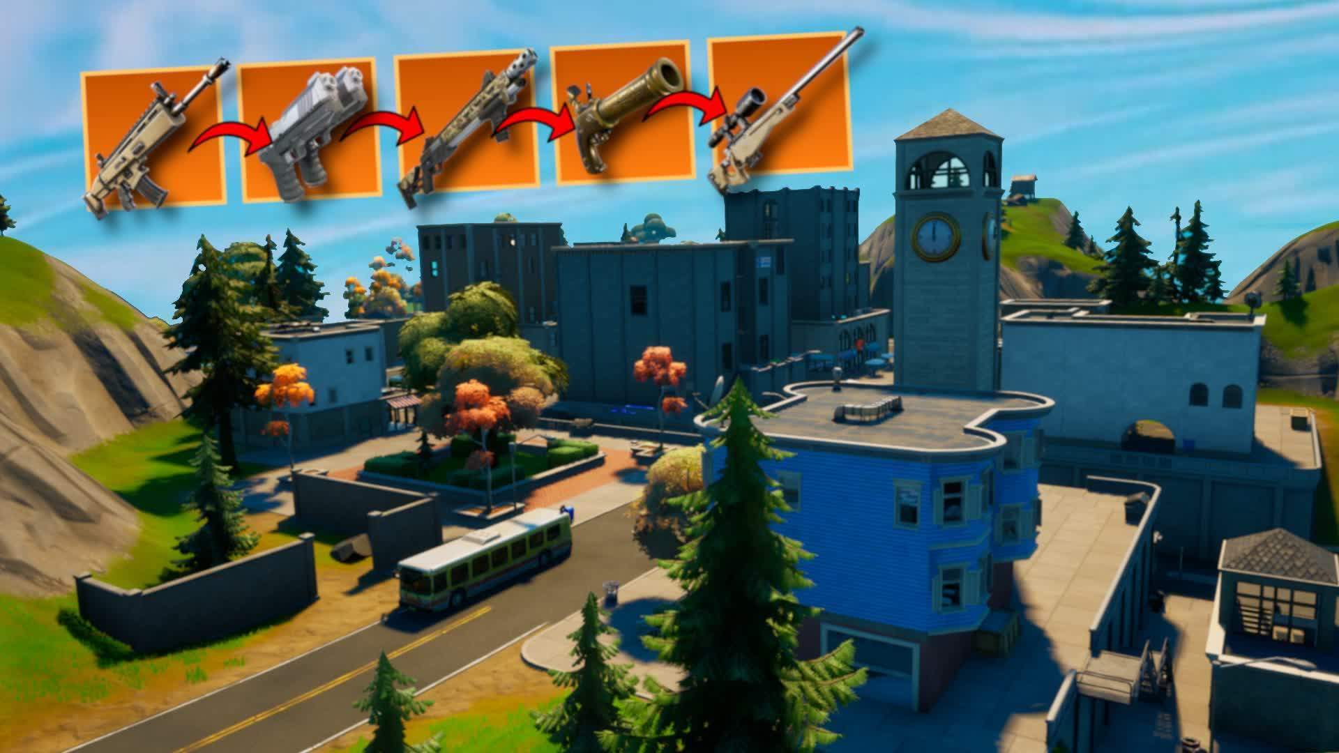 TILTED TOWERS - GUN GAME