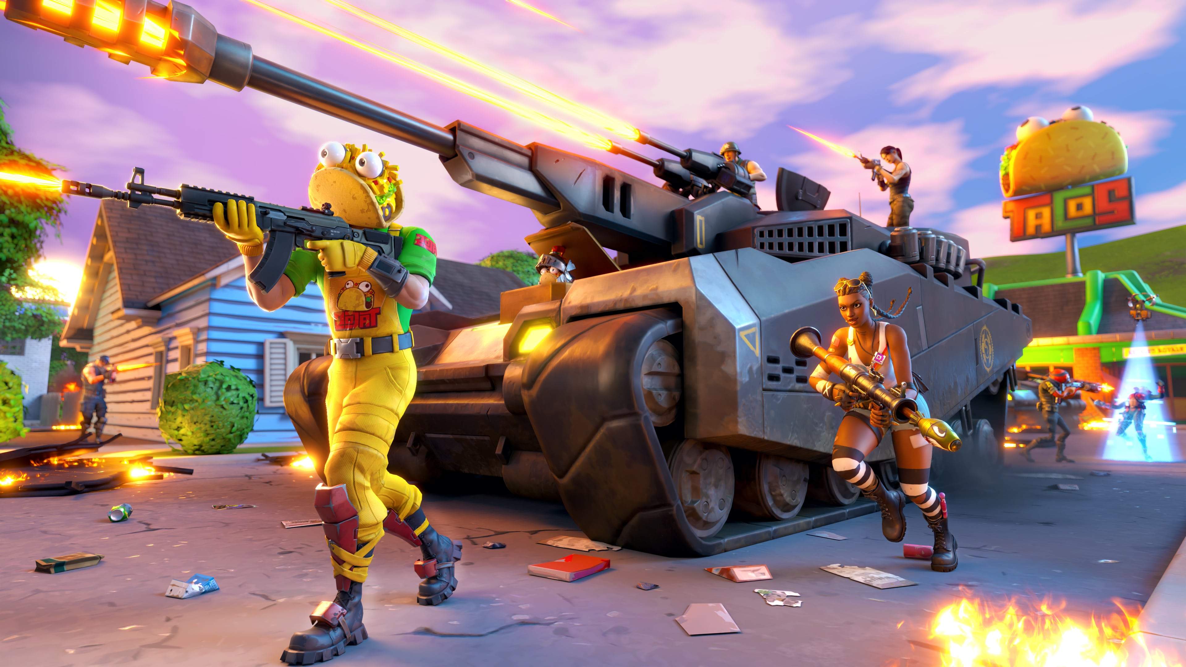 💥 TANKS VS GREASY GROVE 🌮