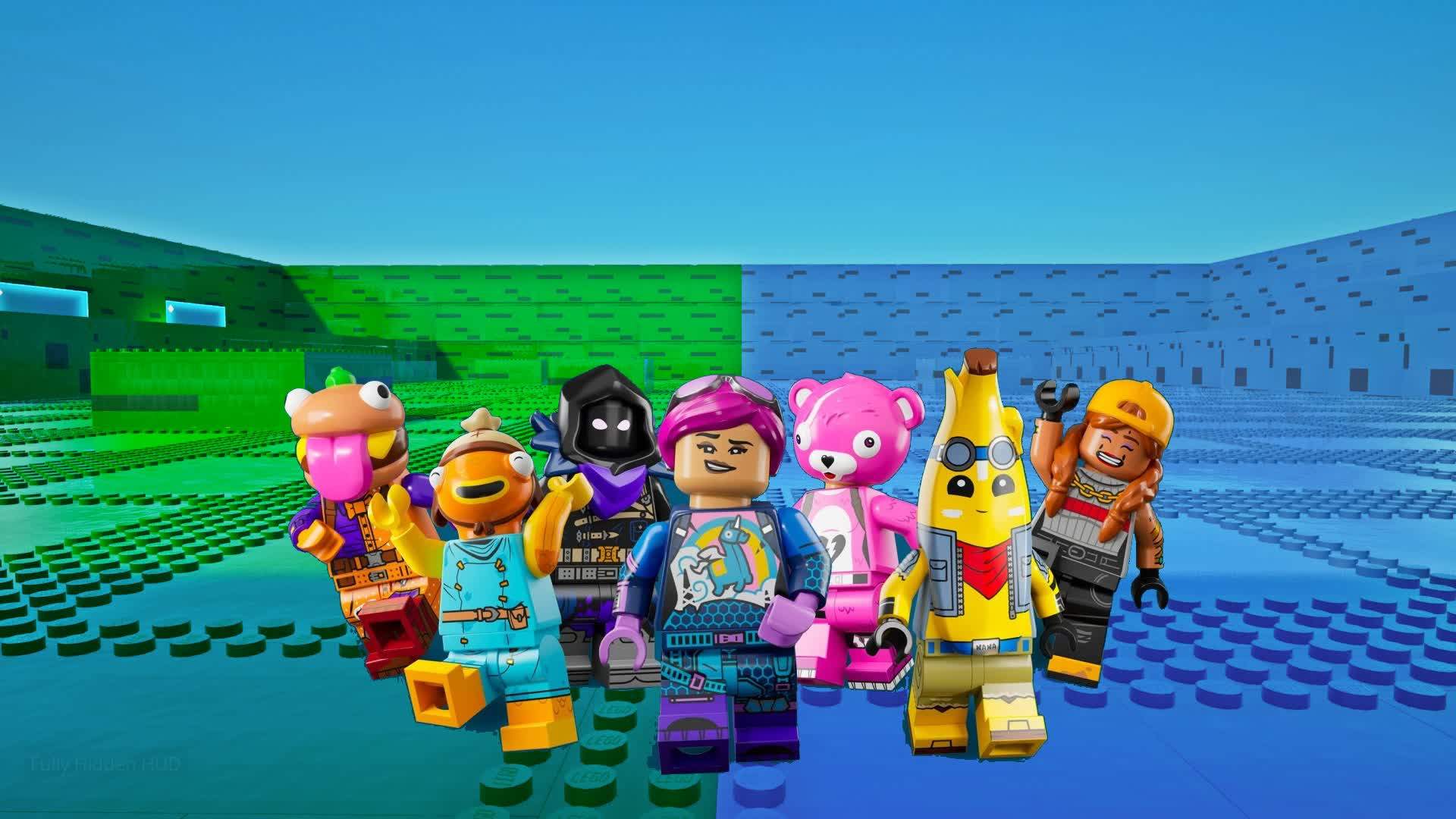 🧱 BRICKS GREEN VS BLUE 🟢🔵