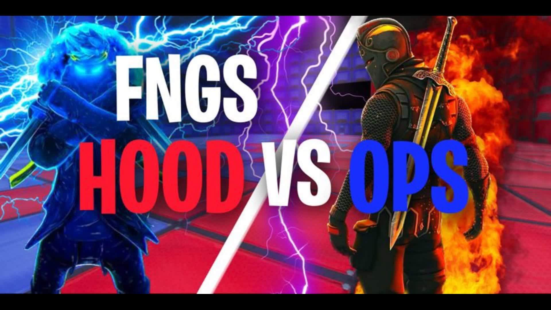 🔴HOOD VS OPS🔵CRAZY 16V16!