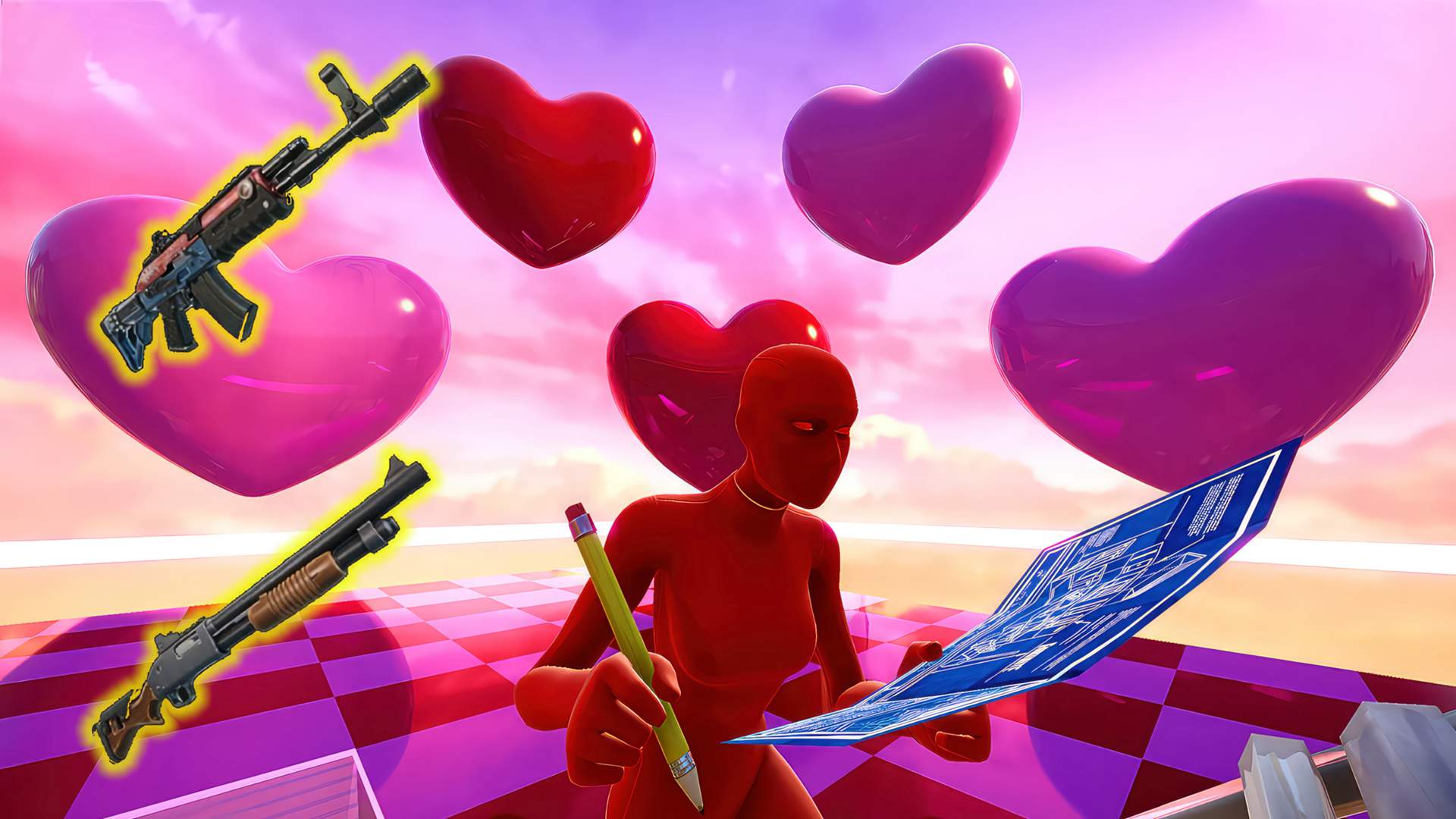 💗 VALENTINES 1V1 BUILD FIGHTS 💗