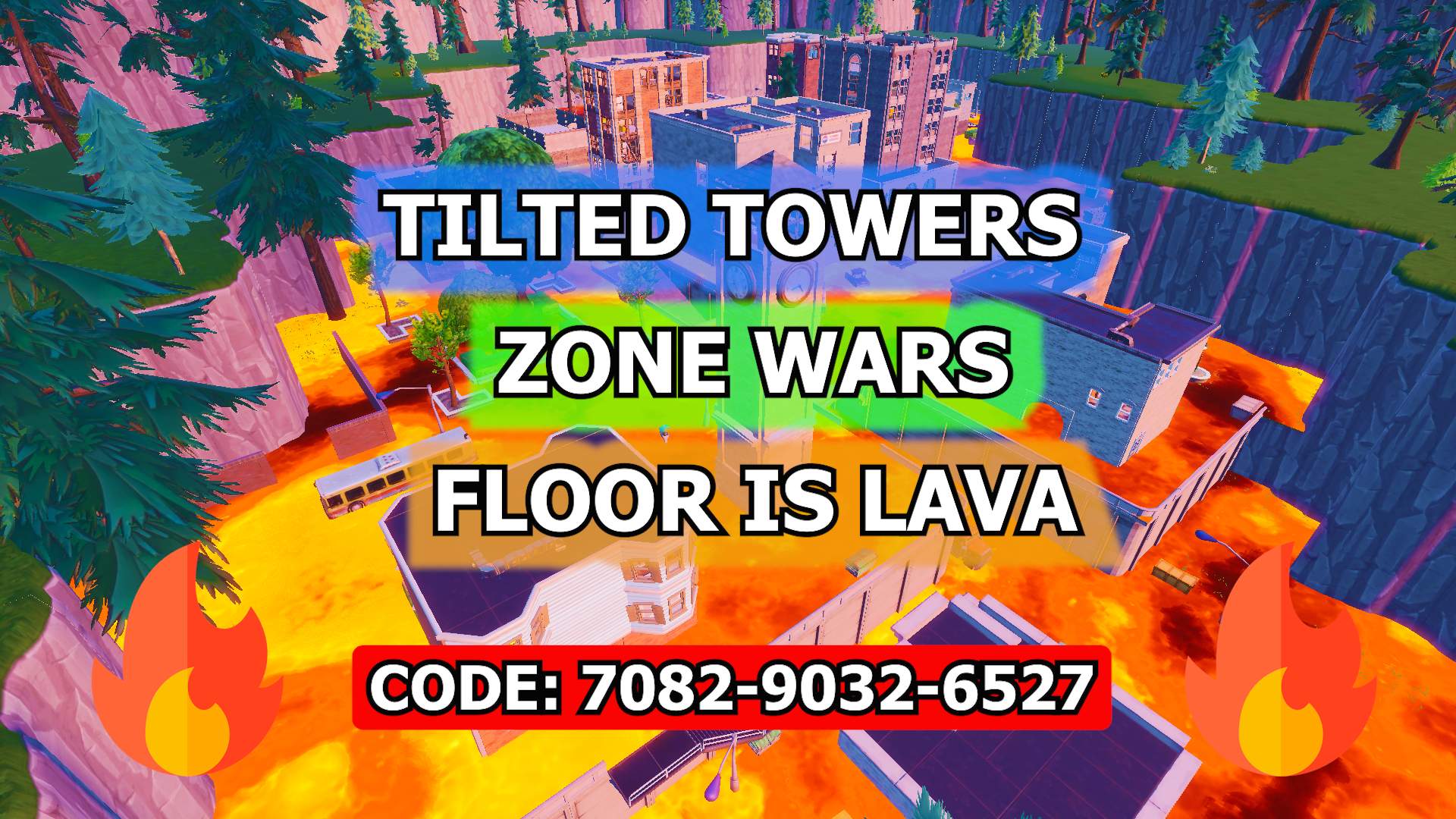 TILTED TOWER ZONE WAR -🔥FLOOR IS LAVA🔥