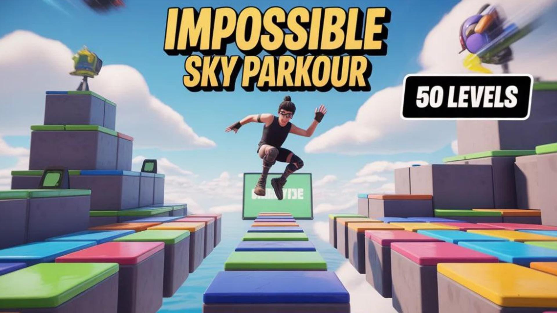 IMPOSSIBLE SKY PARKOUR 🌈 (50 LEVELS)
