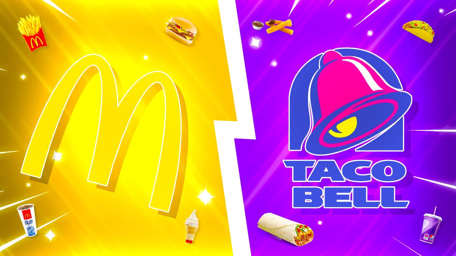 🍔MC DONALDS VS TACO BELL 🌮