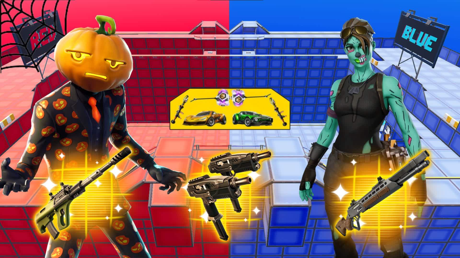 🎃HALLOWEEN RED VS BLUE🔴🔵