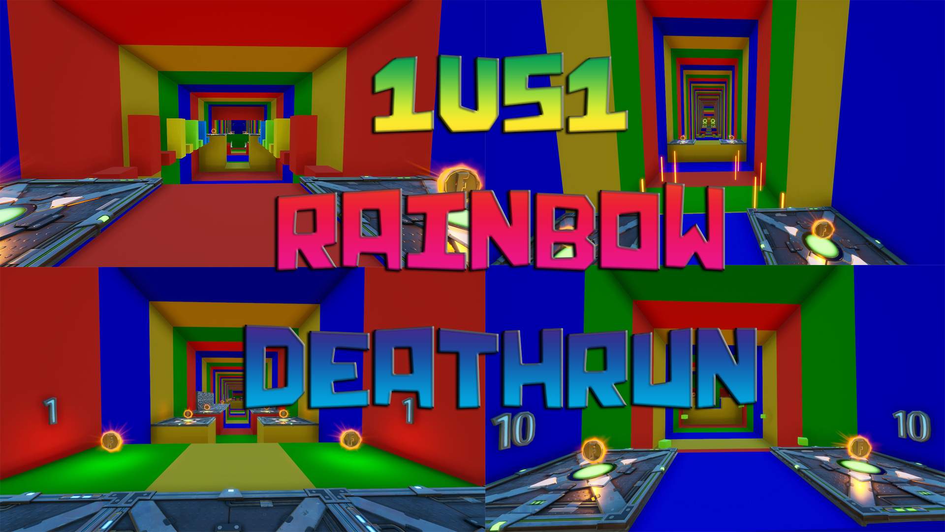 1VS1 RAINBOW DEATHRUN (30 LVL)