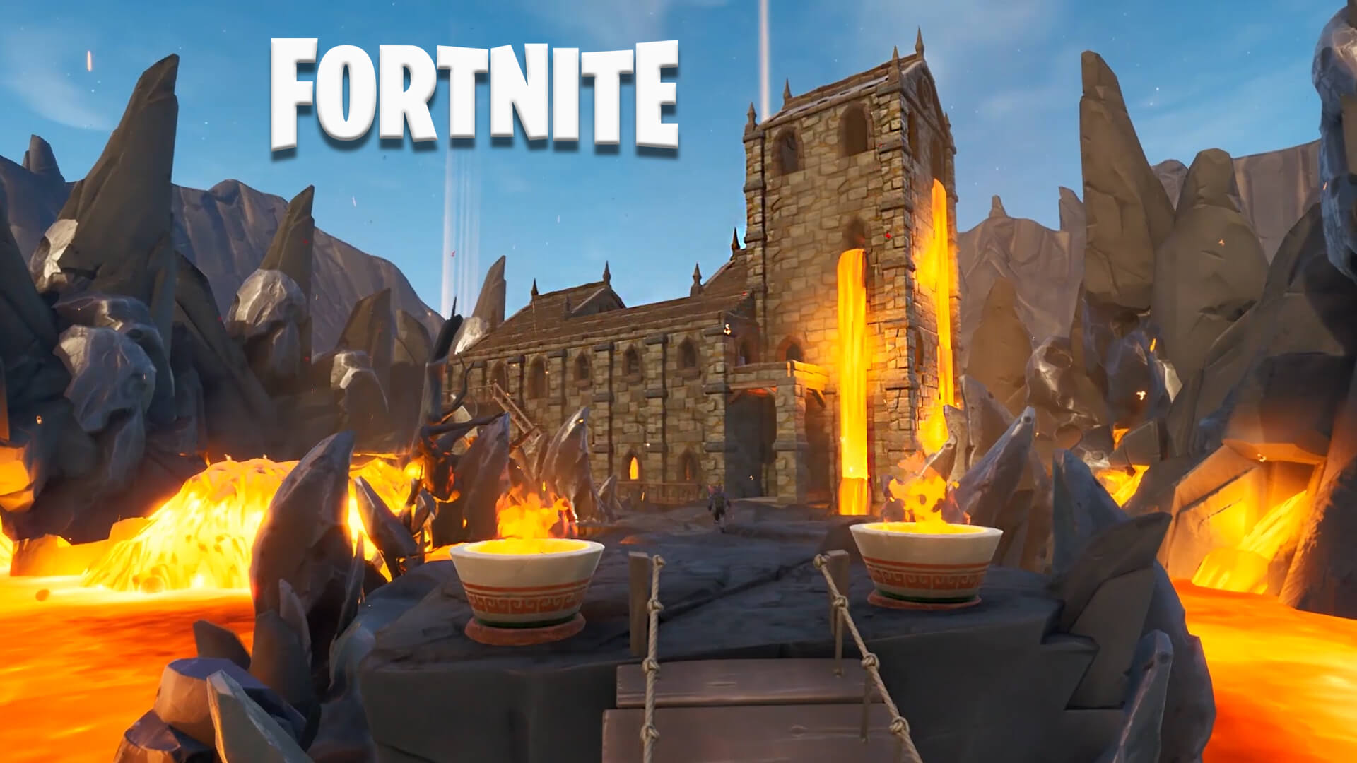 VOLCANO CHURCH 1V1 BUILD BATTLE