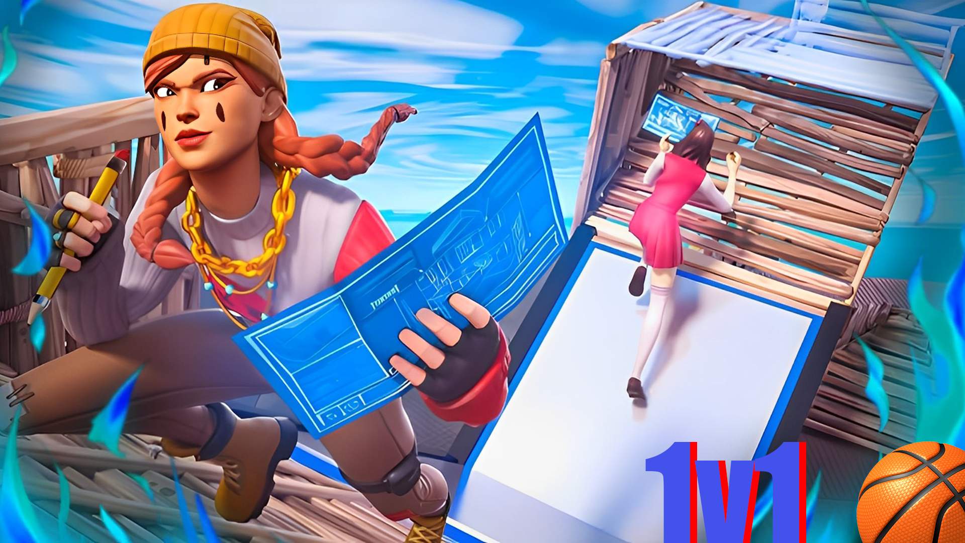 1v1 build fight