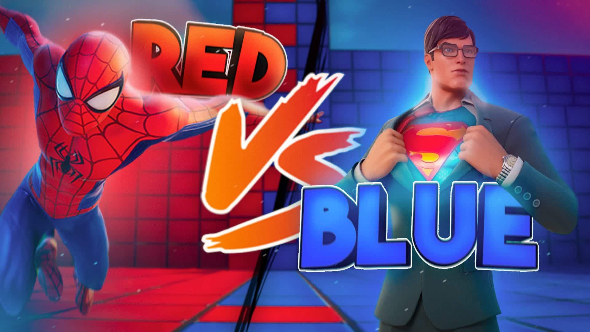 RED VS BLUE SUPERMAN VS SPIDERMAN