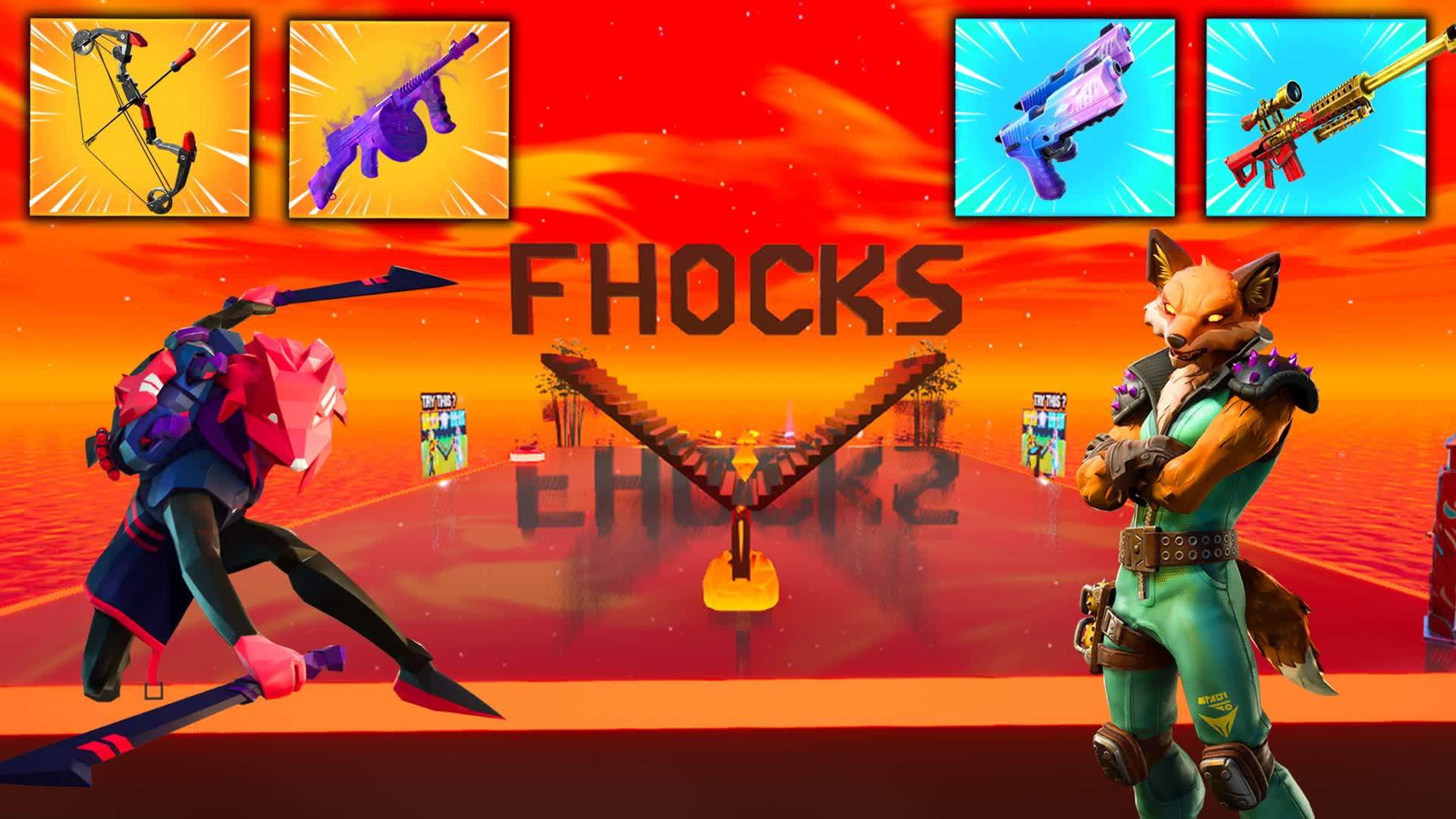 🦊 FHOCKS 1V1 MAP BUILD FIGHTS 🦊