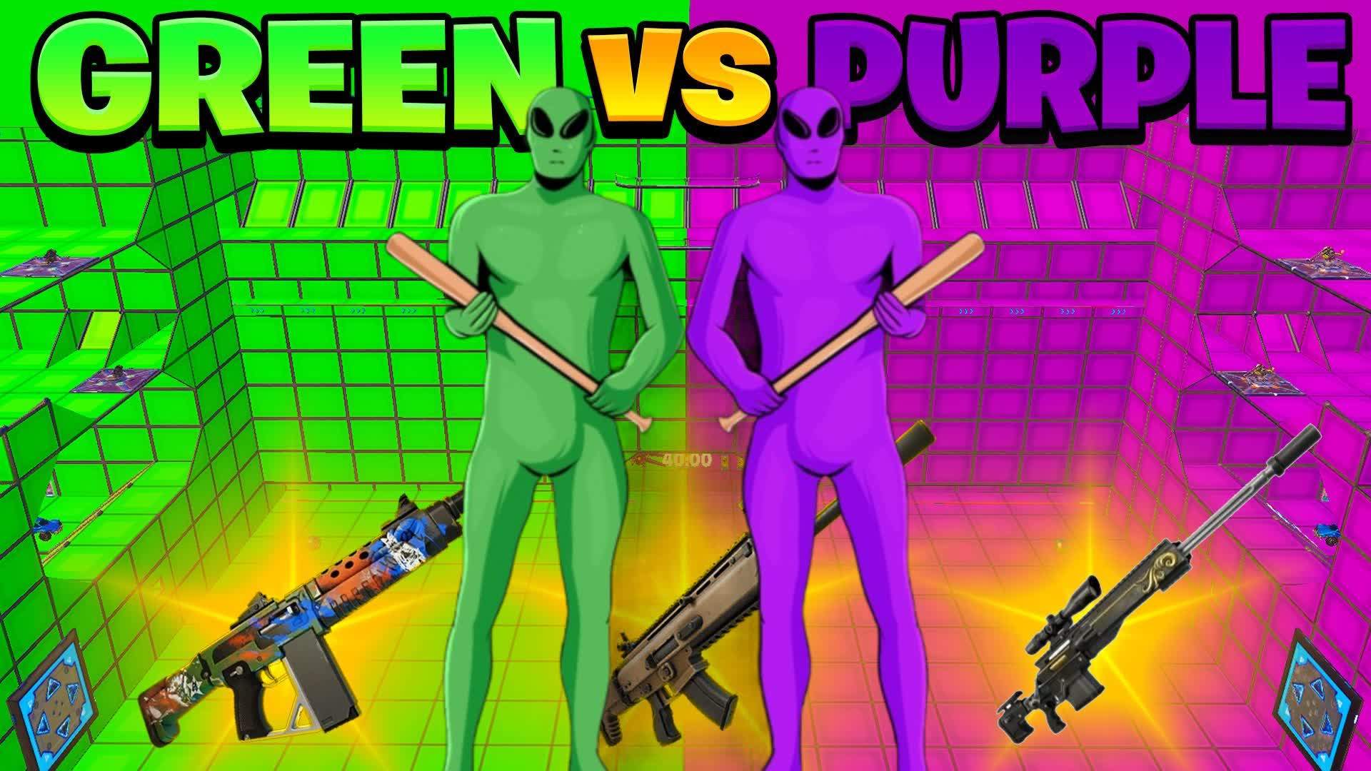 CRAZY GTA GREEN VS PURPLE  👽