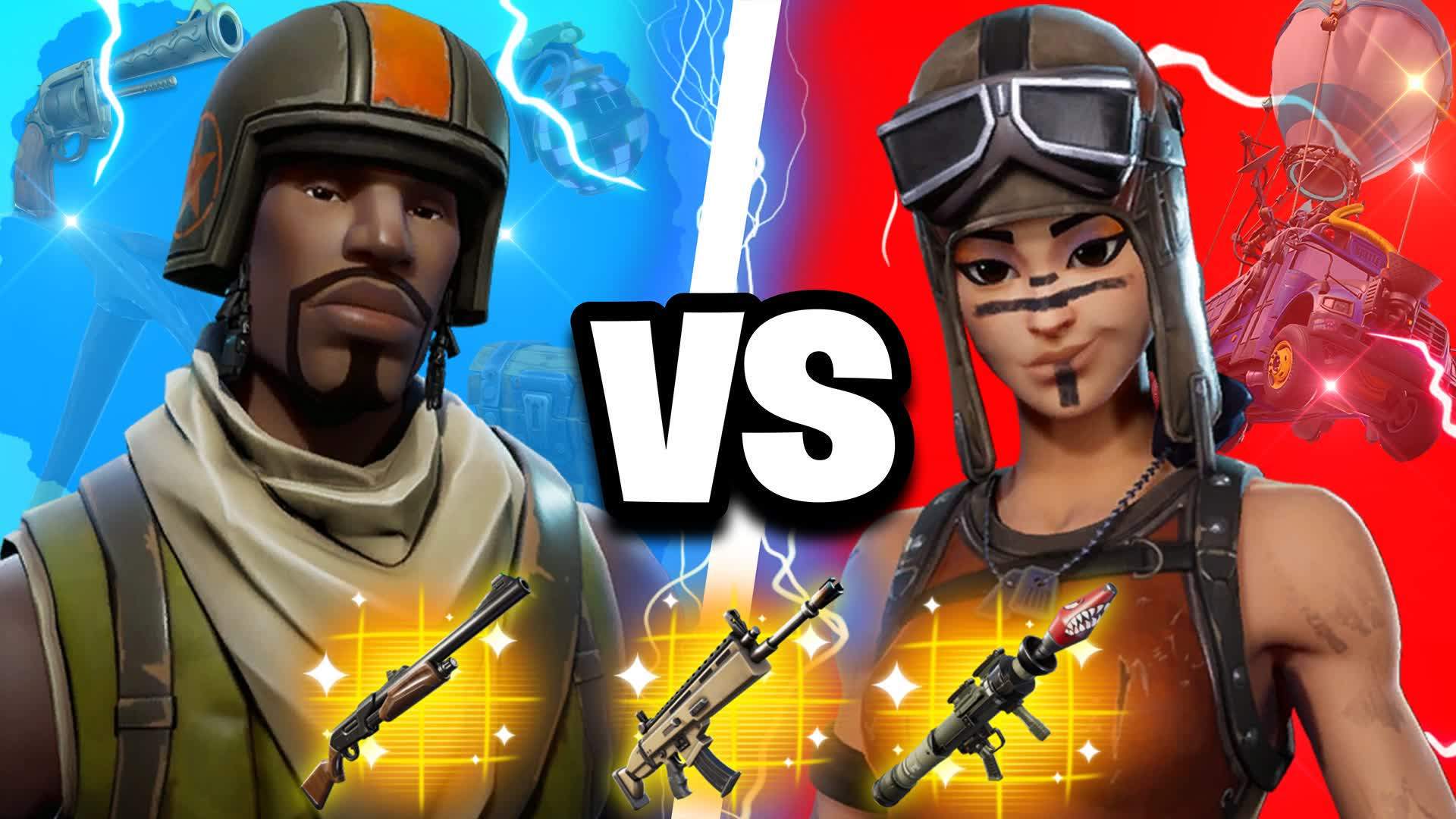 🔵🔴RENEGADE VS TROOPER GUN GAME HEROES