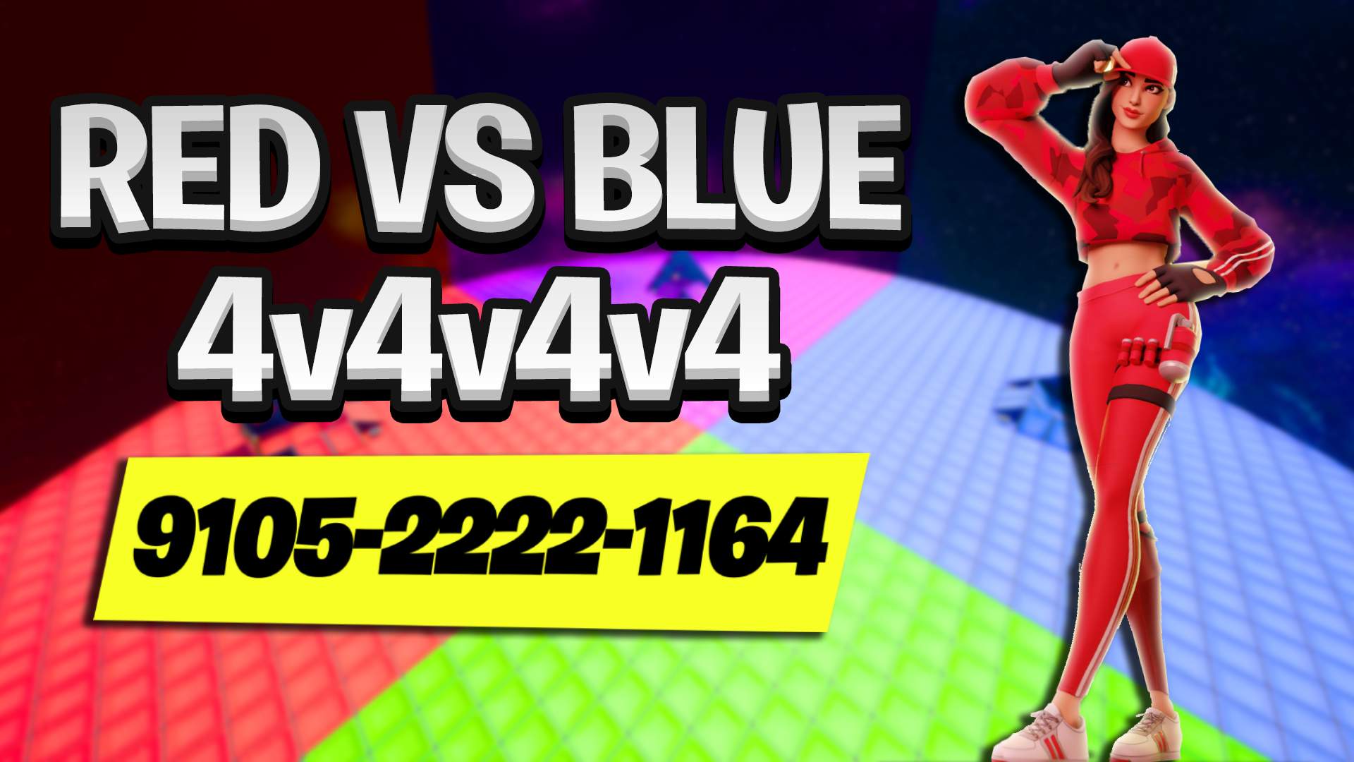 🔴Red VS Blue🔵٭4V4V4V4 (CUSTOM TEAMS)
