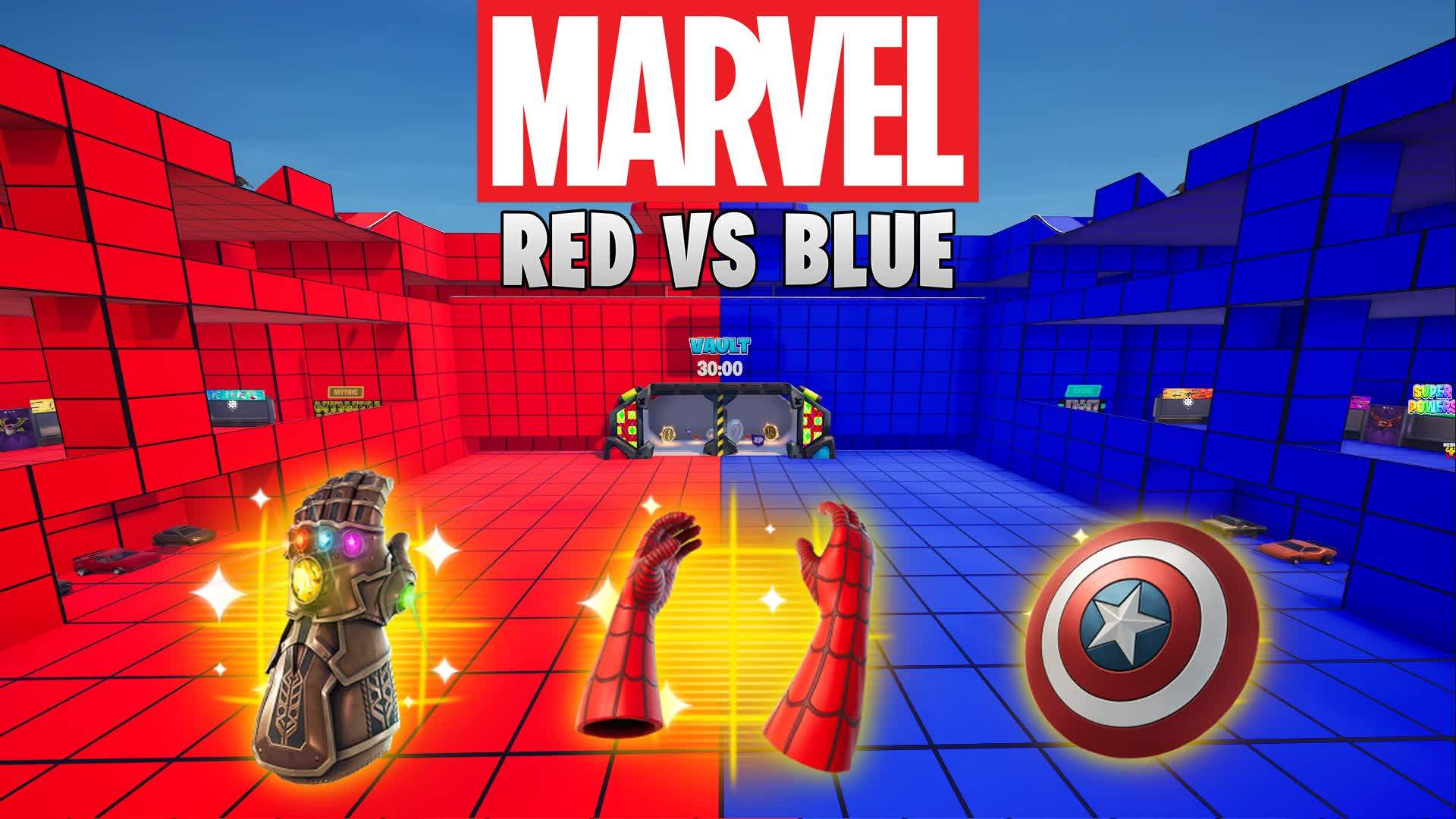 MARVEL RED VS BLUE 🔴🔵